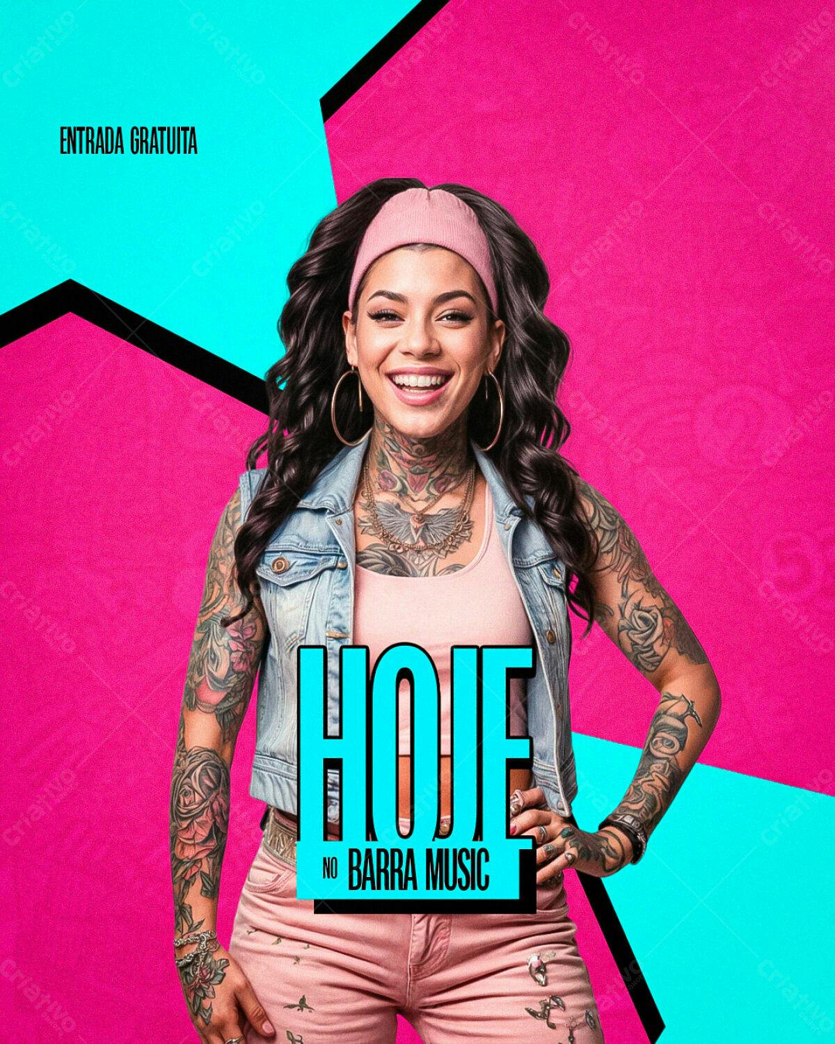 Flyer para Show Musical PSD Editável