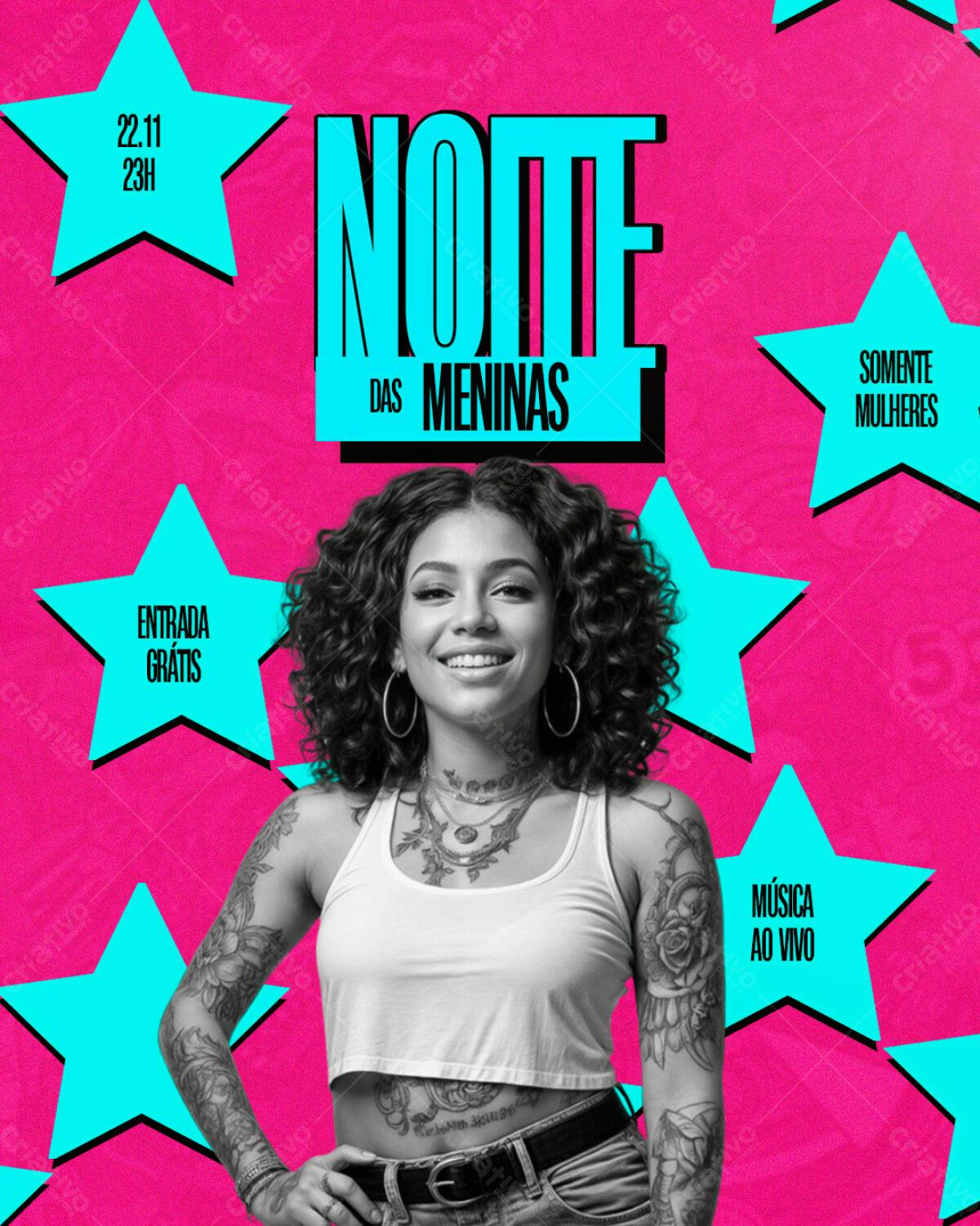 Flyer Festa das Meninas PSD Editável