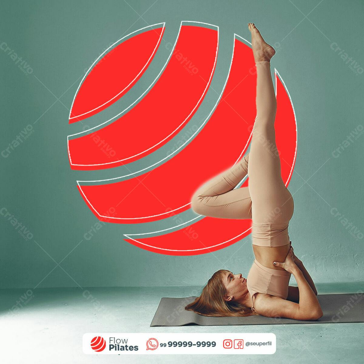 Post para Pilates PSD Editável