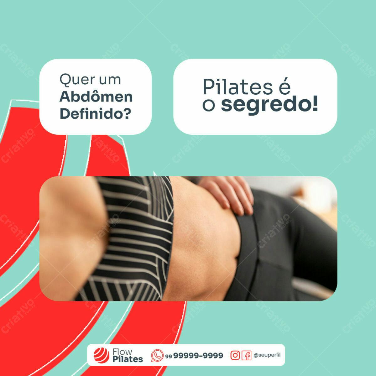 Postagem Instagram Pilates PSD Editável