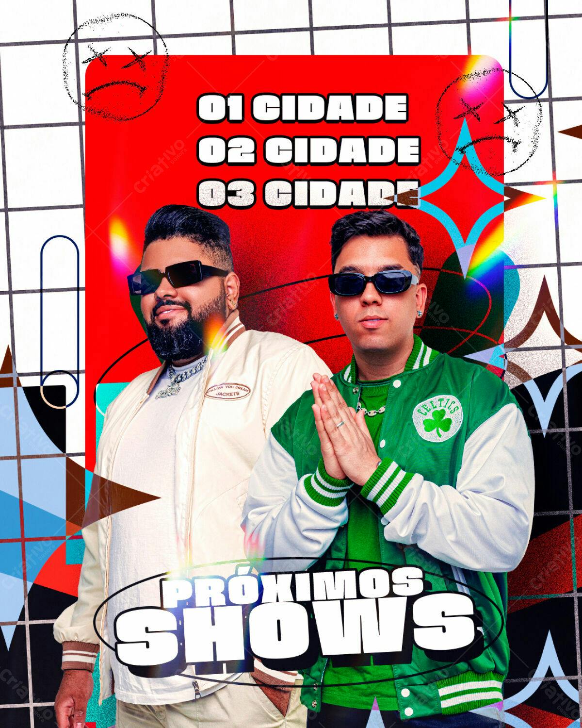 Flyer para Shows Musicais PSD Editável