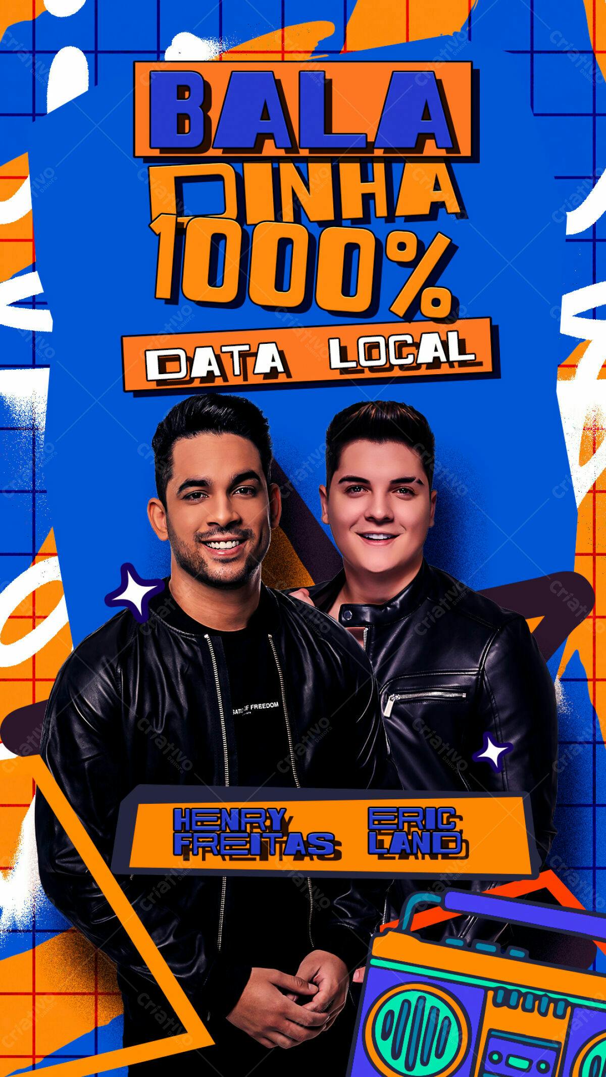Flyer Balada 1000% PSD Editável