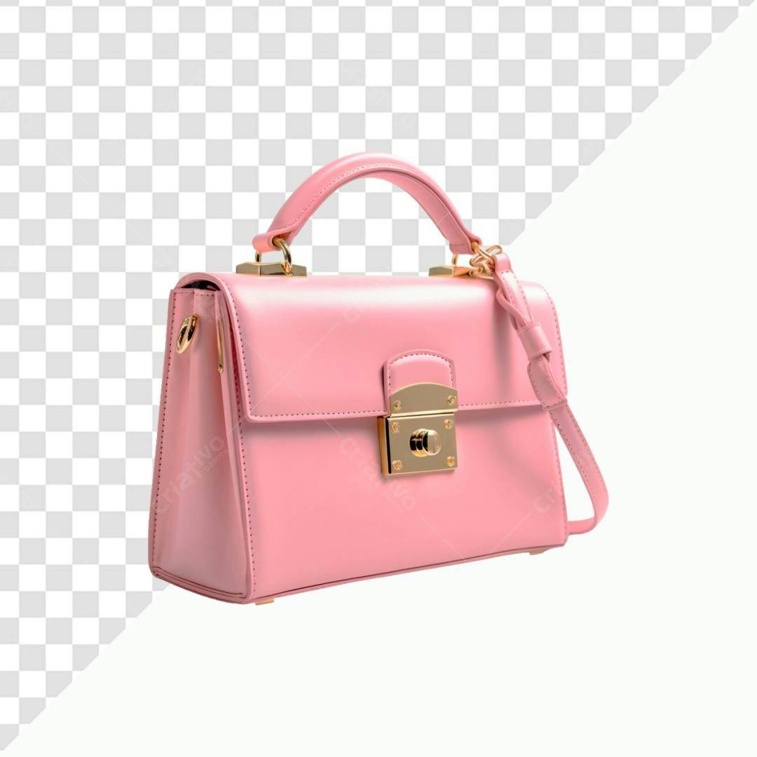 Icone Bolsa Rosa PNG com fundo transparente