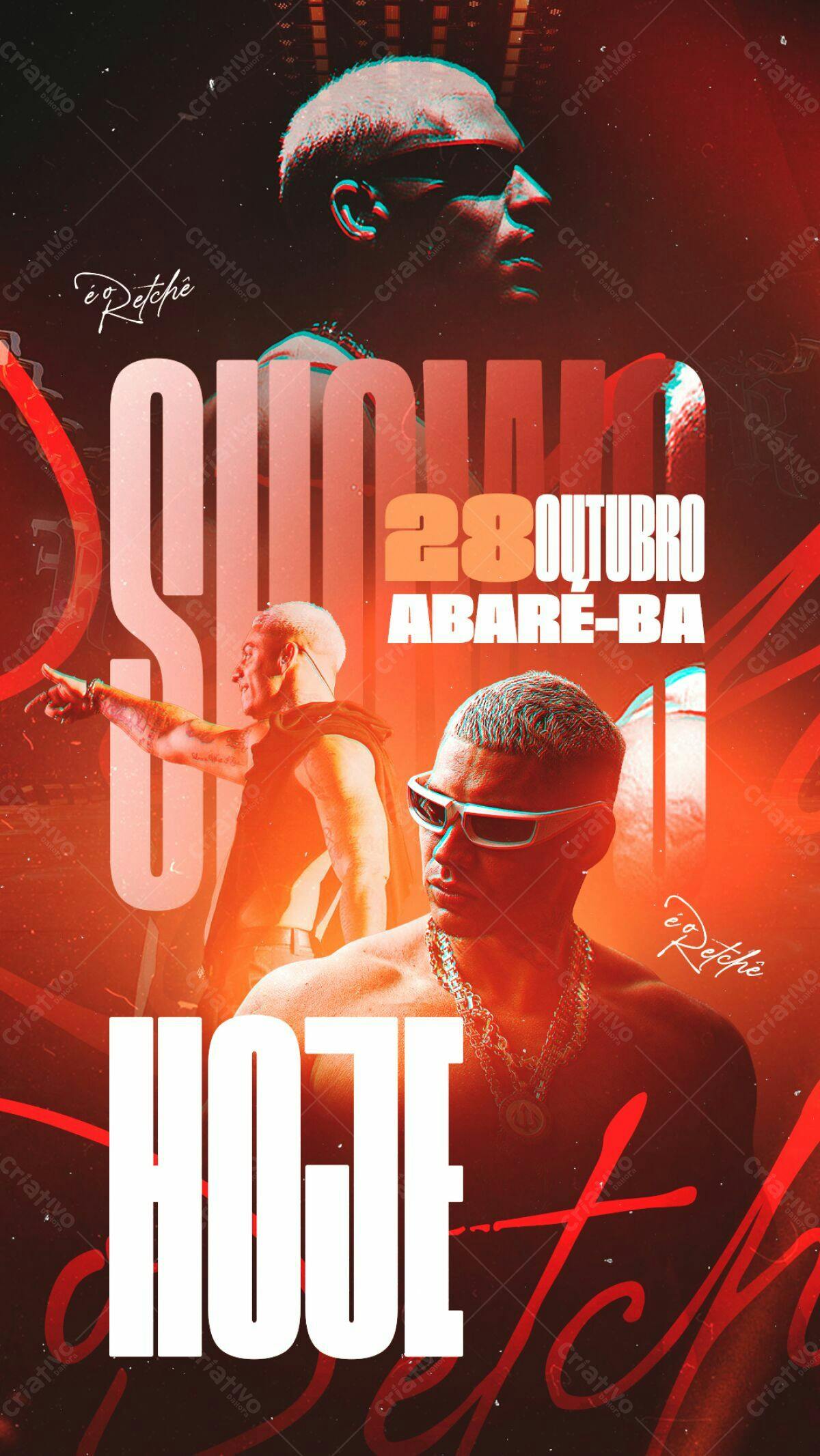 Flyer Show do Pesoa  28 Outubro Abaeté-BA PSD Editável