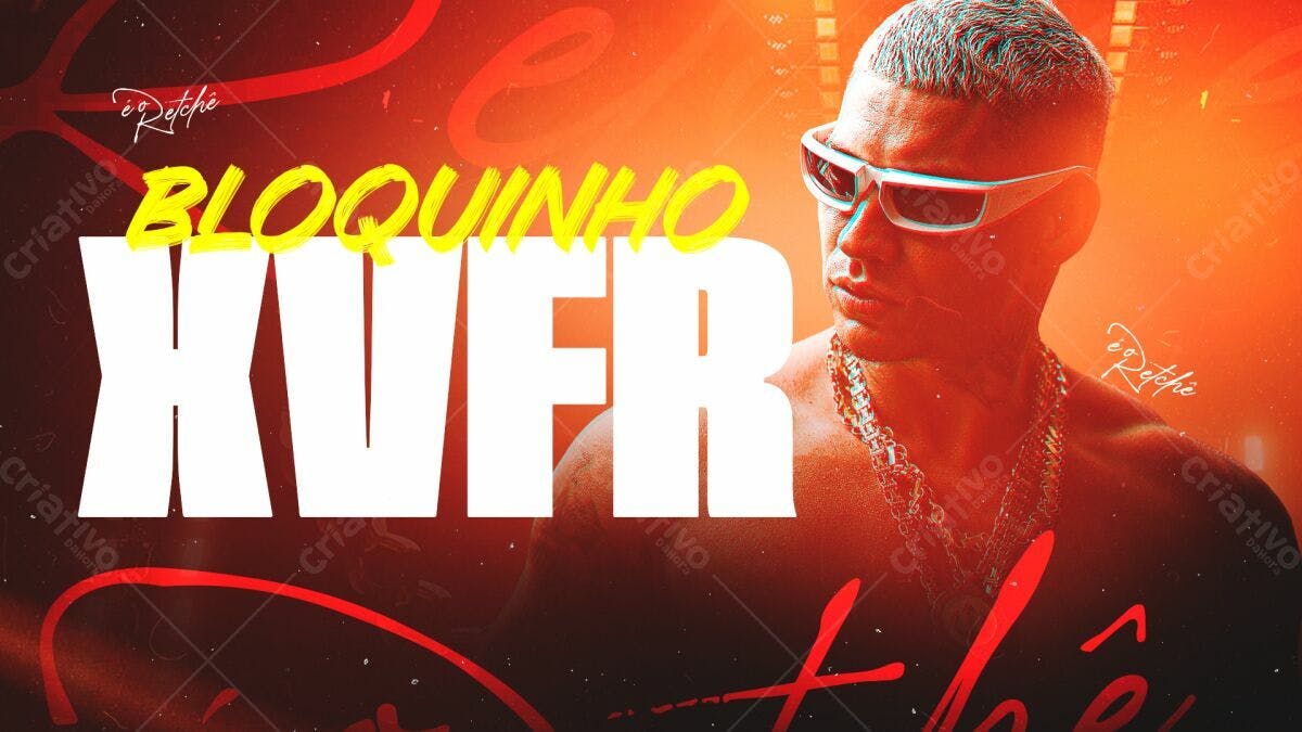 Arte para Bloquinho XVER PSD Editável
