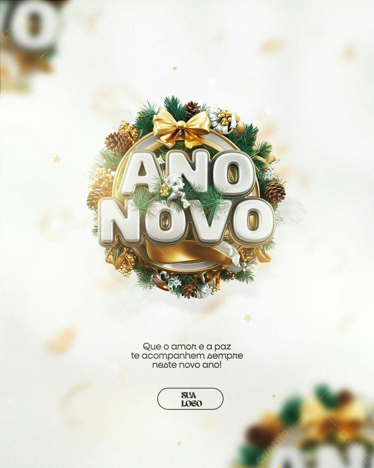 Flyer para Ano Novo PSD Editável