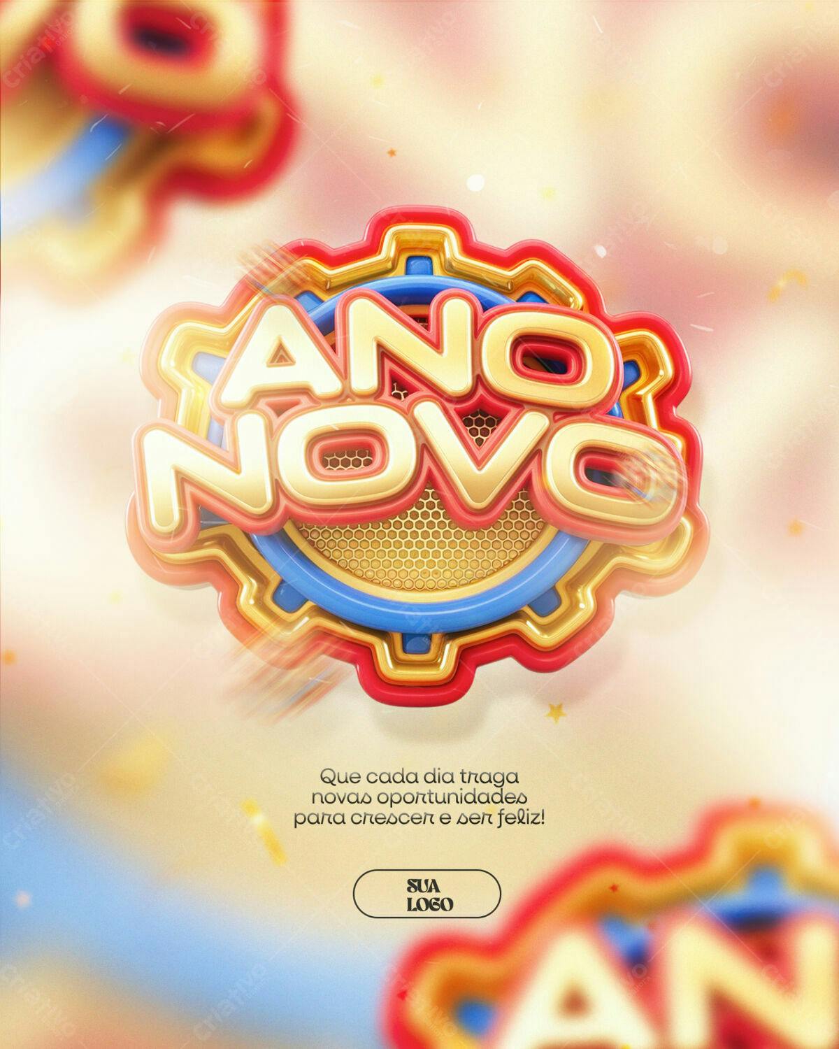 Flyer Ano Novo PSD Editável