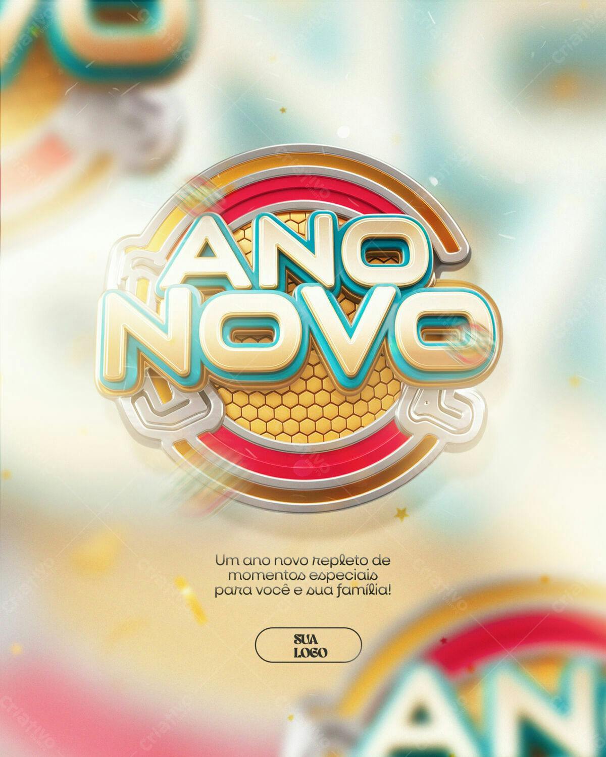 Flyer Ano Novo PSD Editável