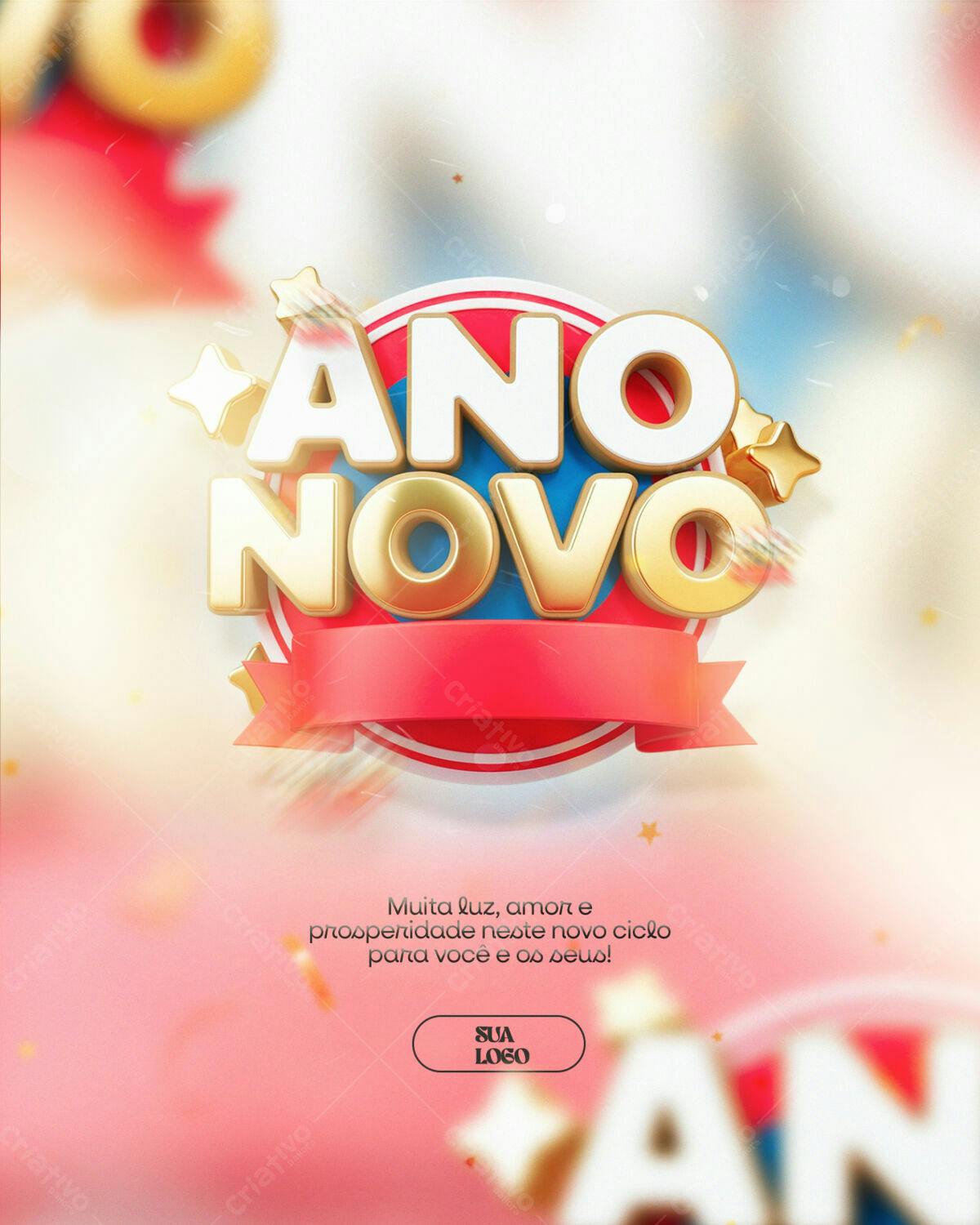 Flyer Ano Novo PSD Editável