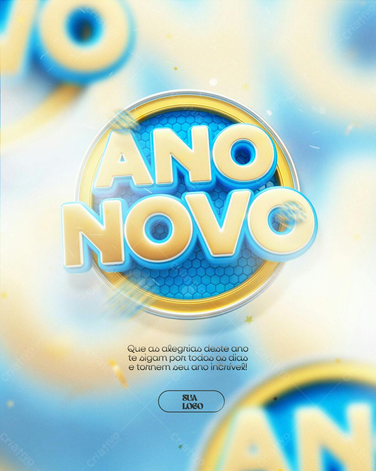Flyer para Ano Novo PSD Editável