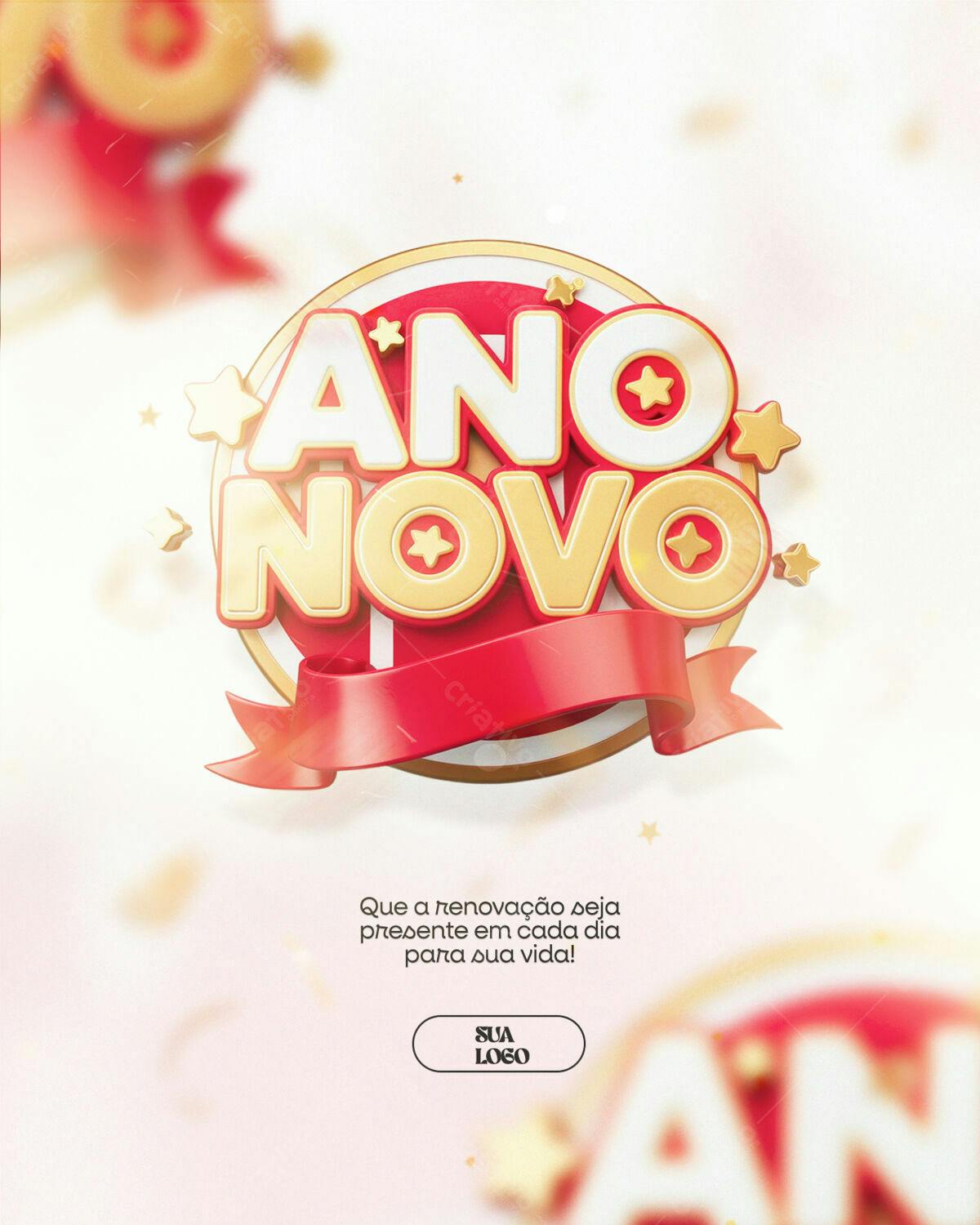 Flyer Ano Novo PSD Editável
