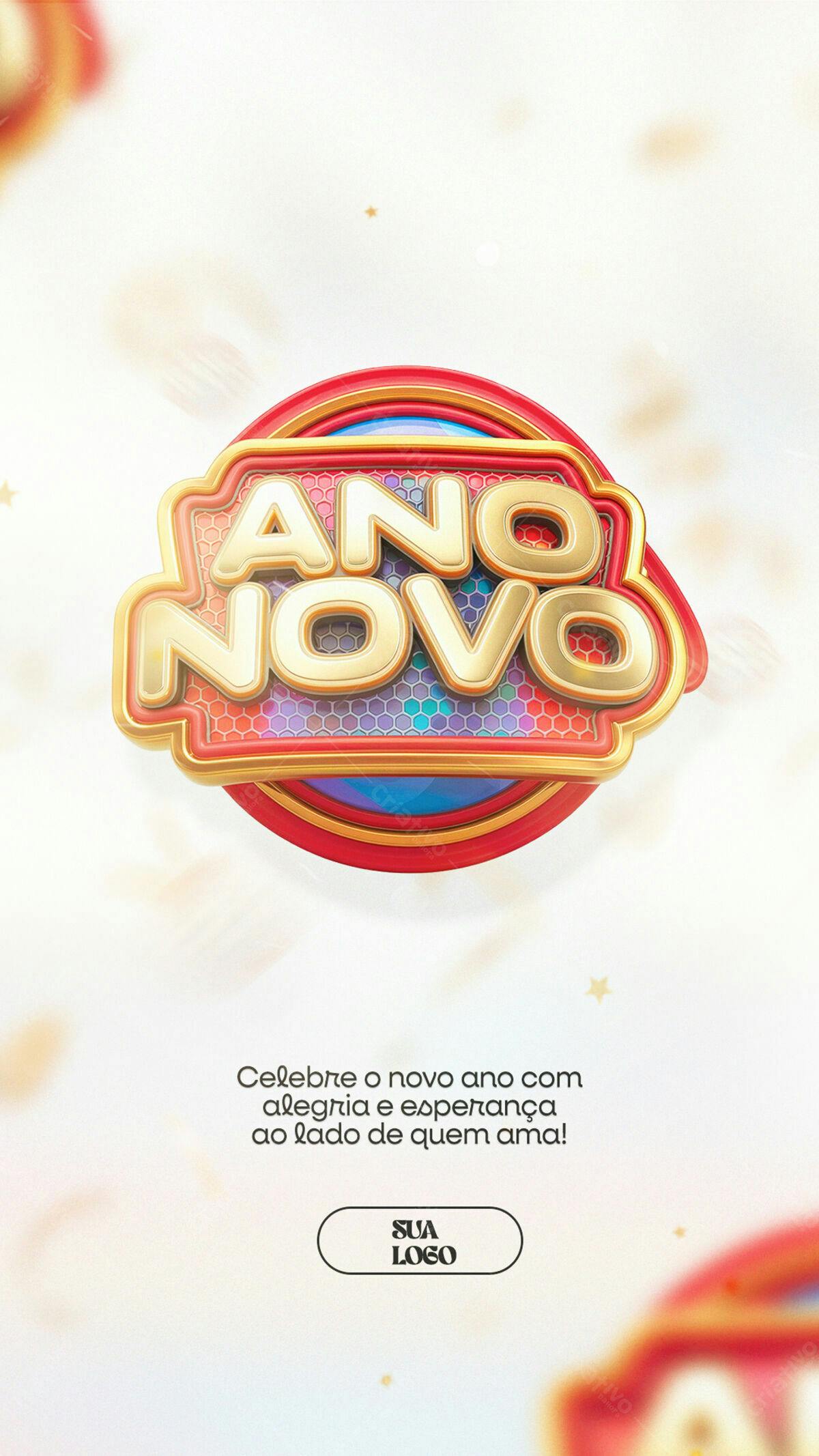 Flyer Ano Novo PSD Editável