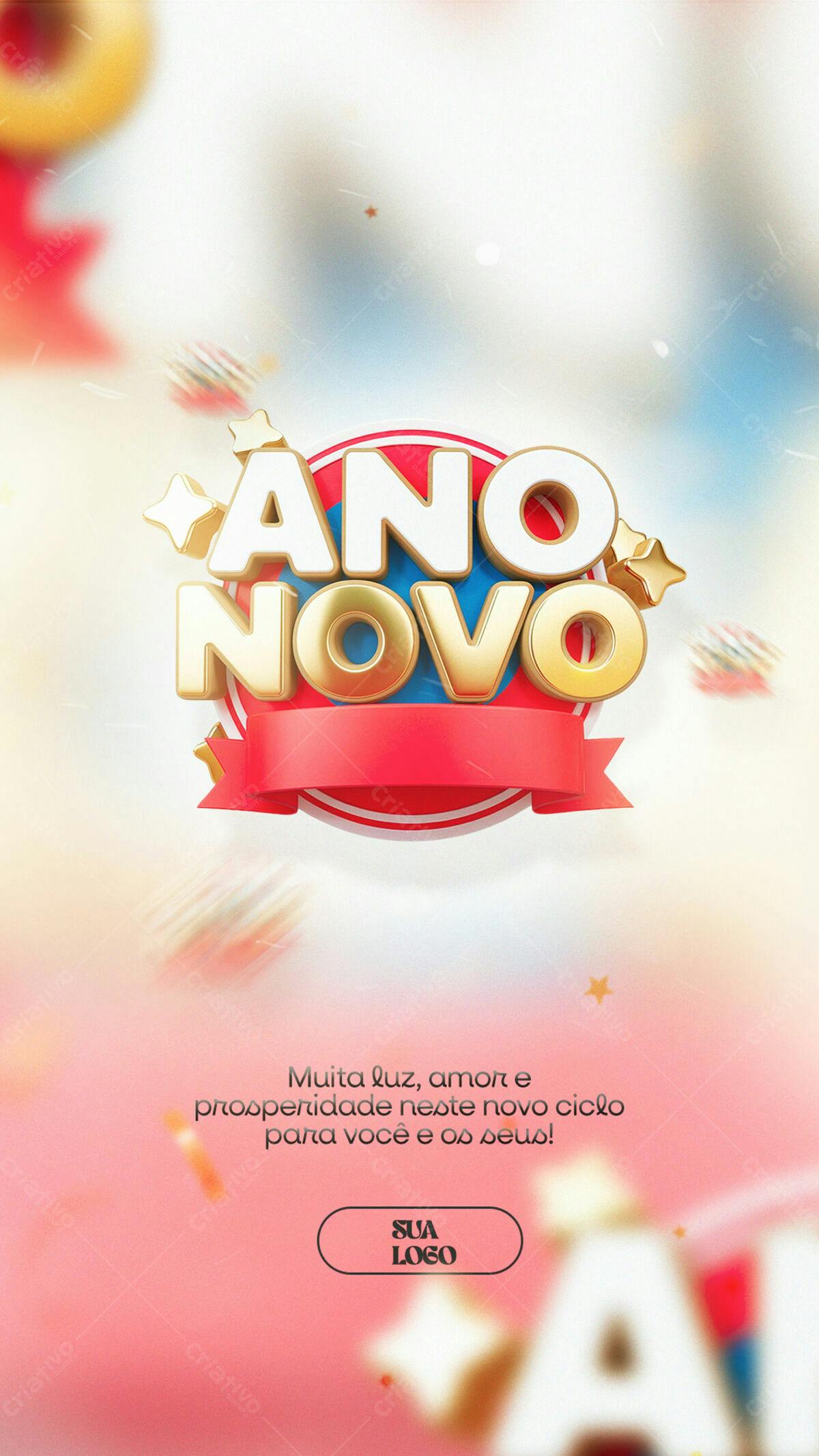 Flyer Ano Novo PSD Editável