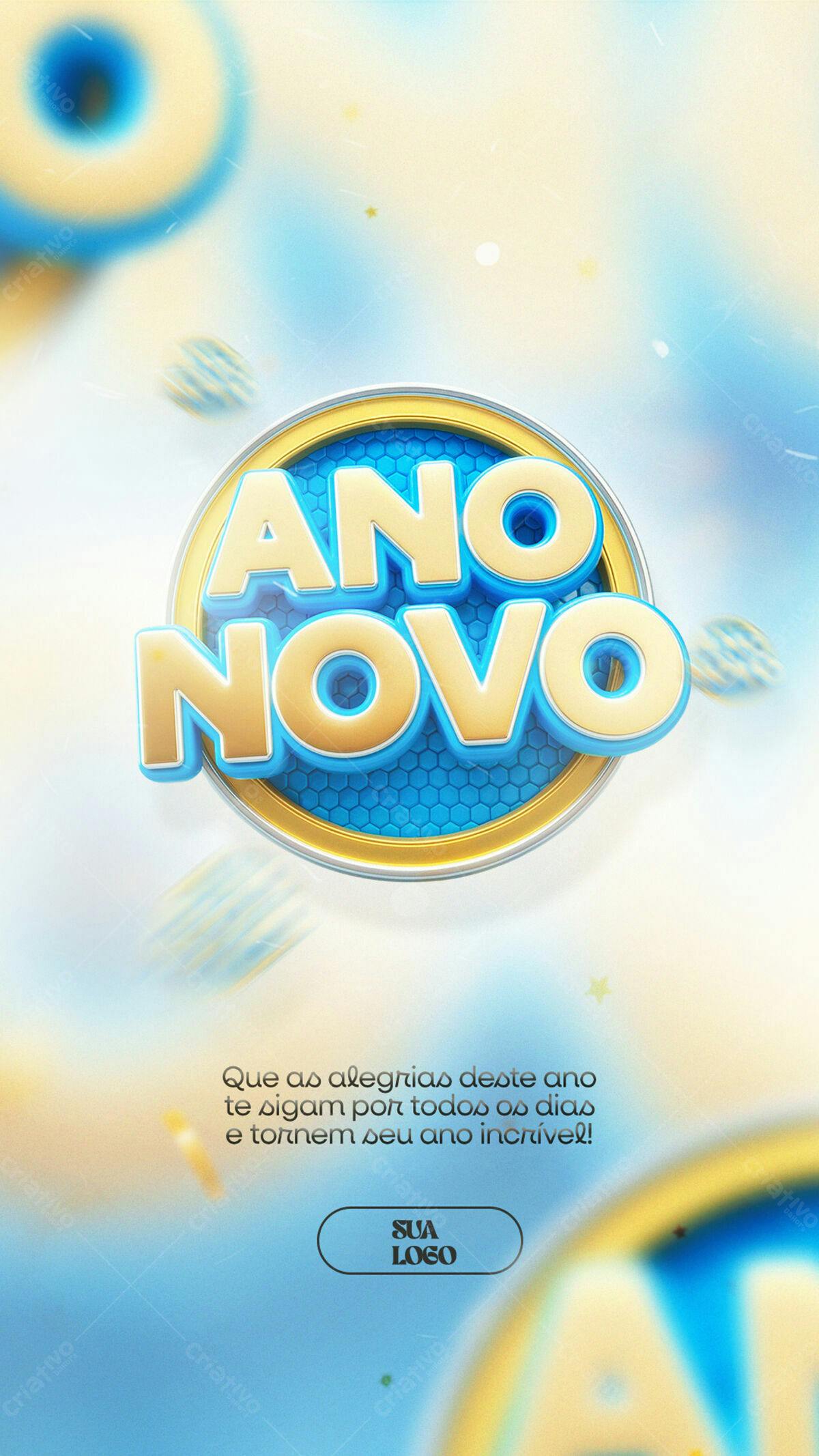 Flyer Ano Novo PSD Editável