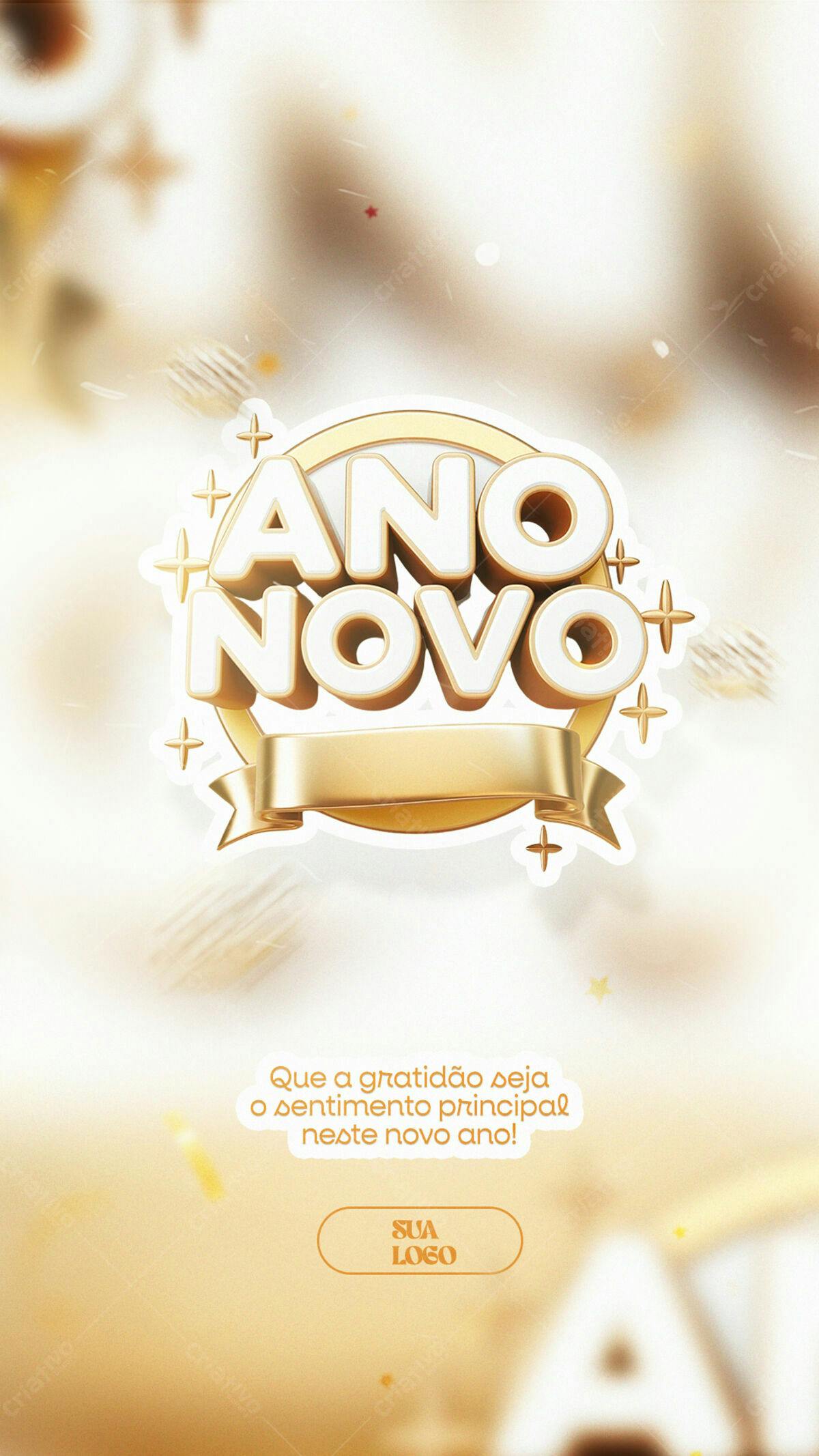 Flyer para Ano Novo PSD Editável