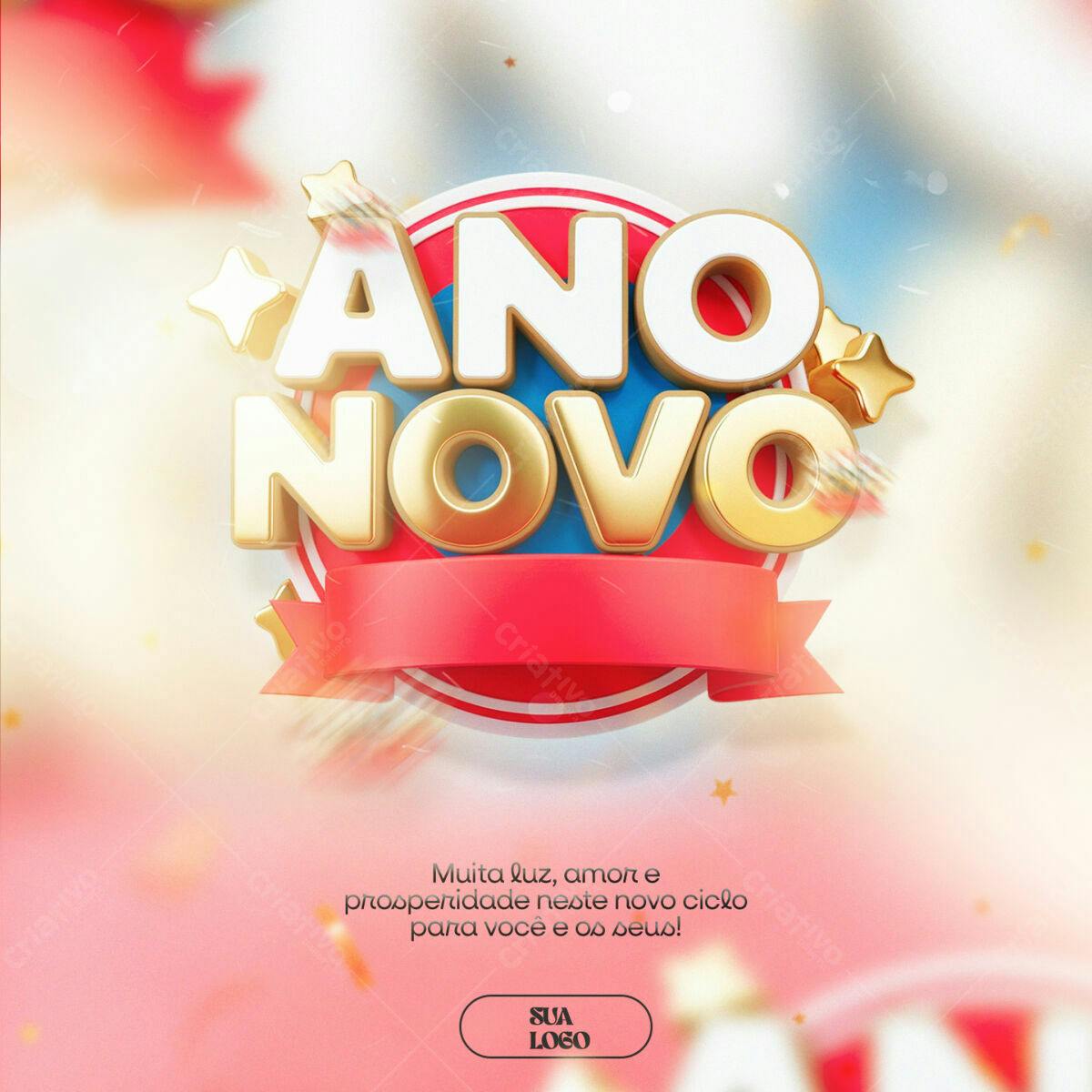 Flyer Ano Novo PSD Editável