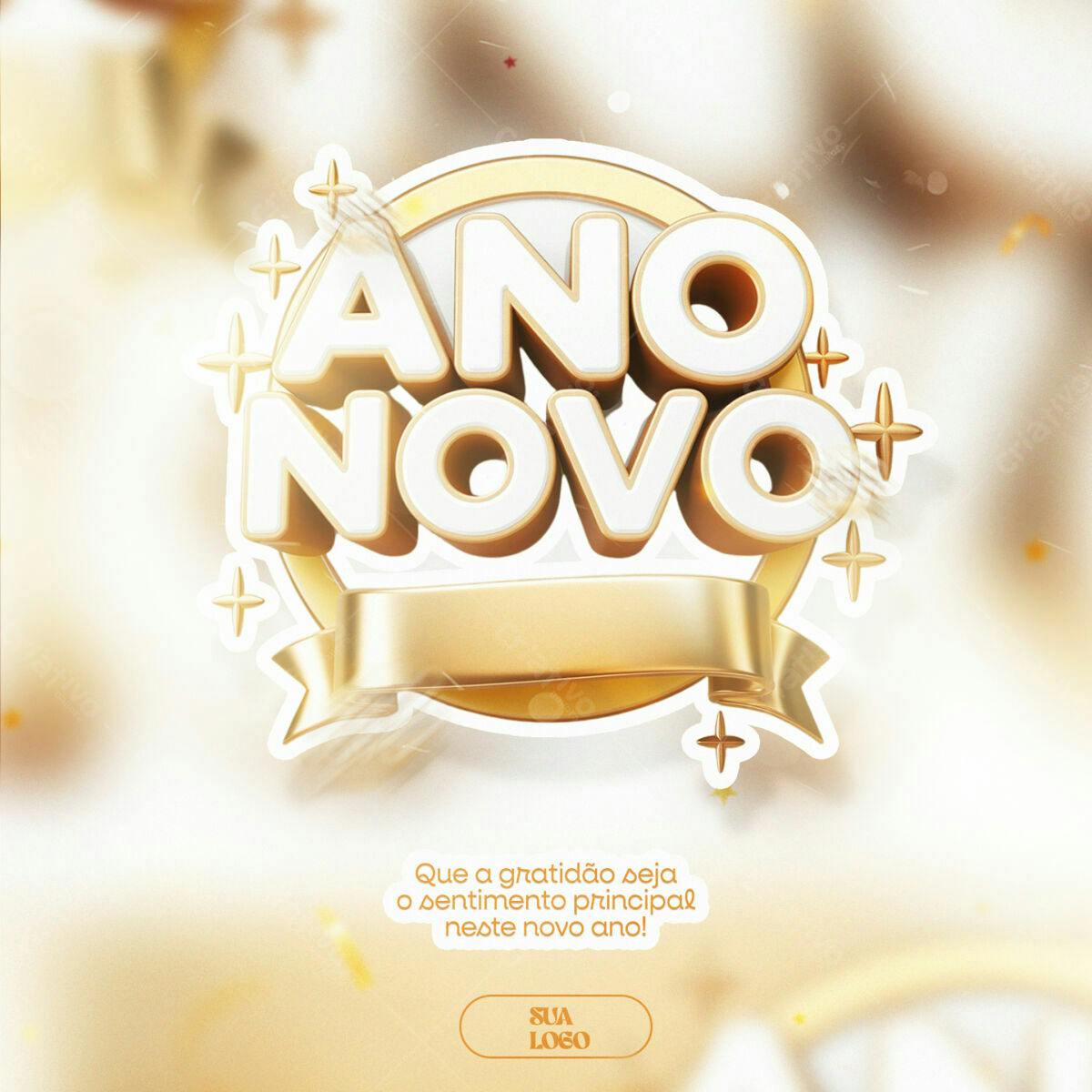 Flyer para Ano Novo PSD Editável