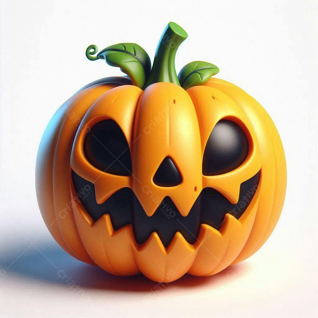 Abóbora de Halloween Sorridente Laranja