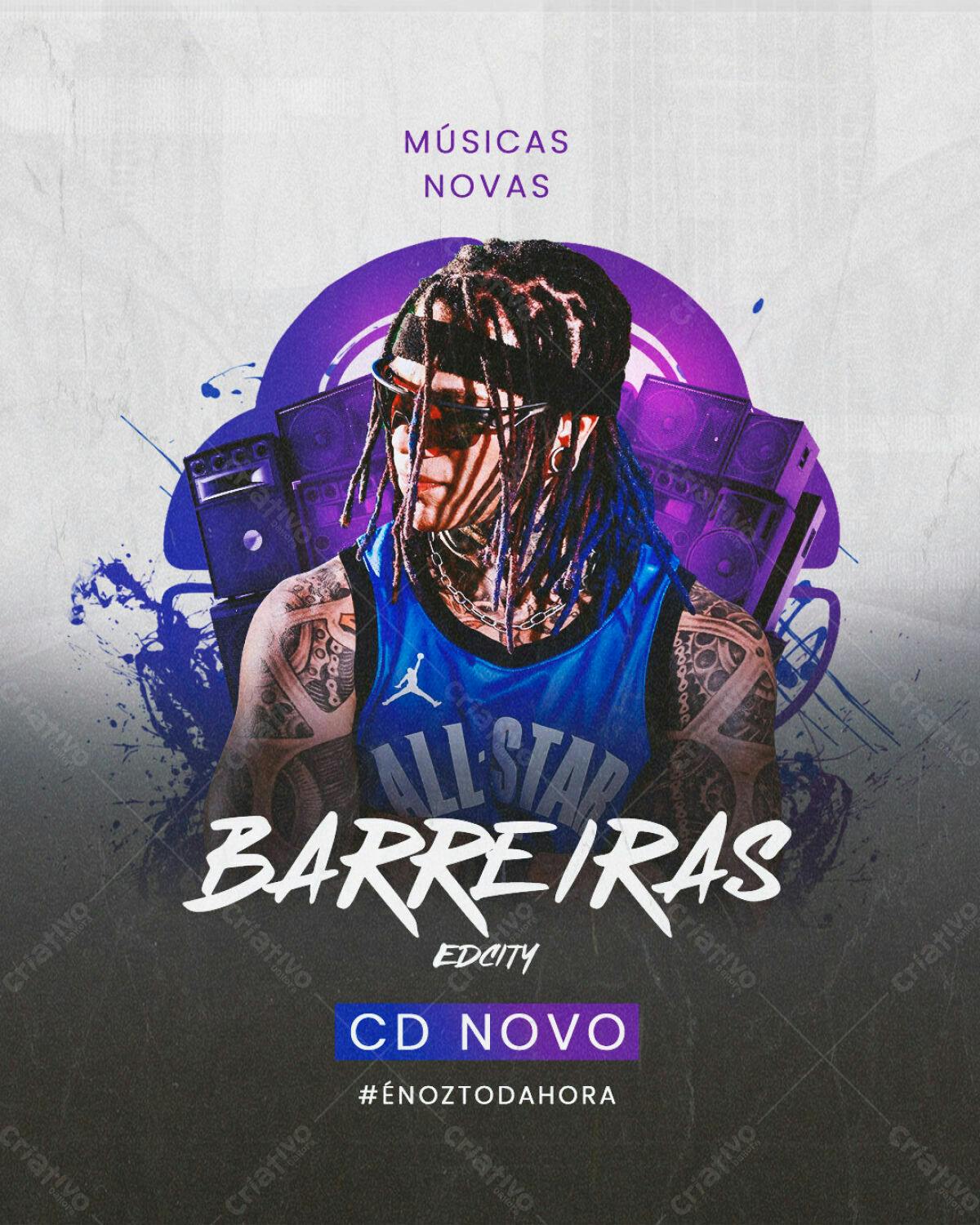 Flyer Lançamento Musical PSD Editável
