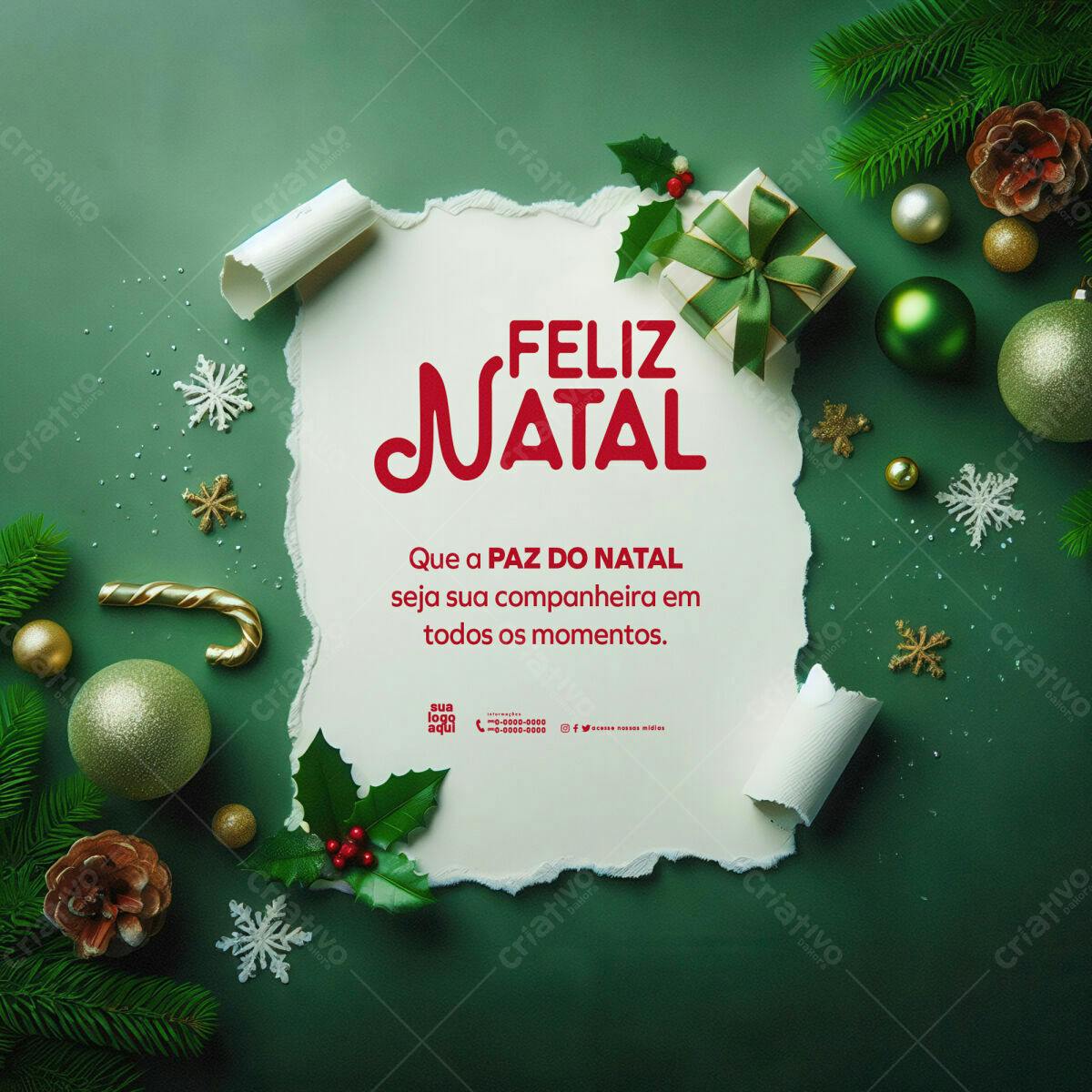 Postagem Instagram Natal PSD Editável