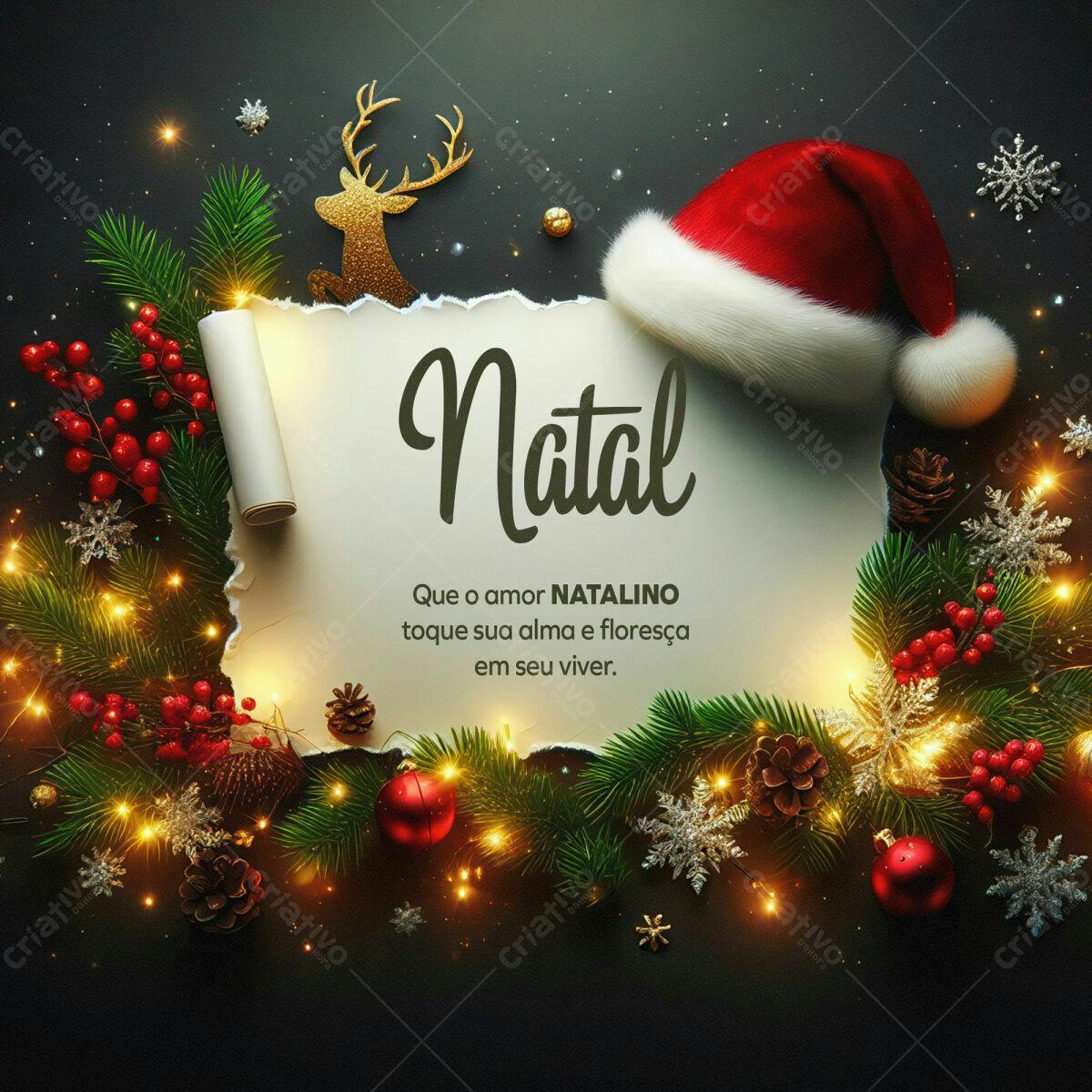 Post para o Natal PSD Editável