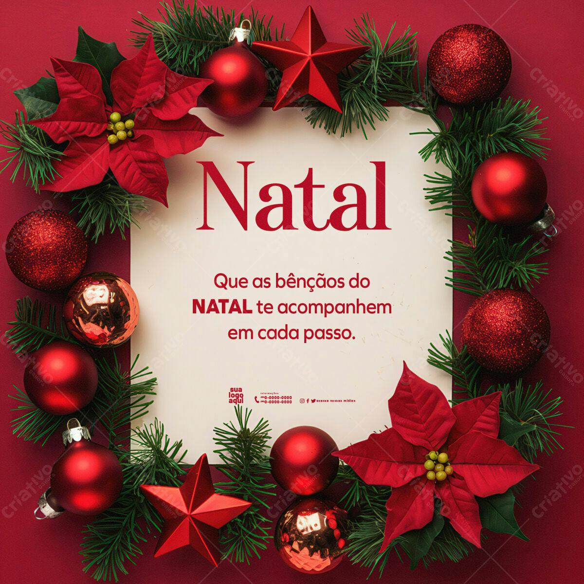 Postagem Instagram Natal PSD Editável