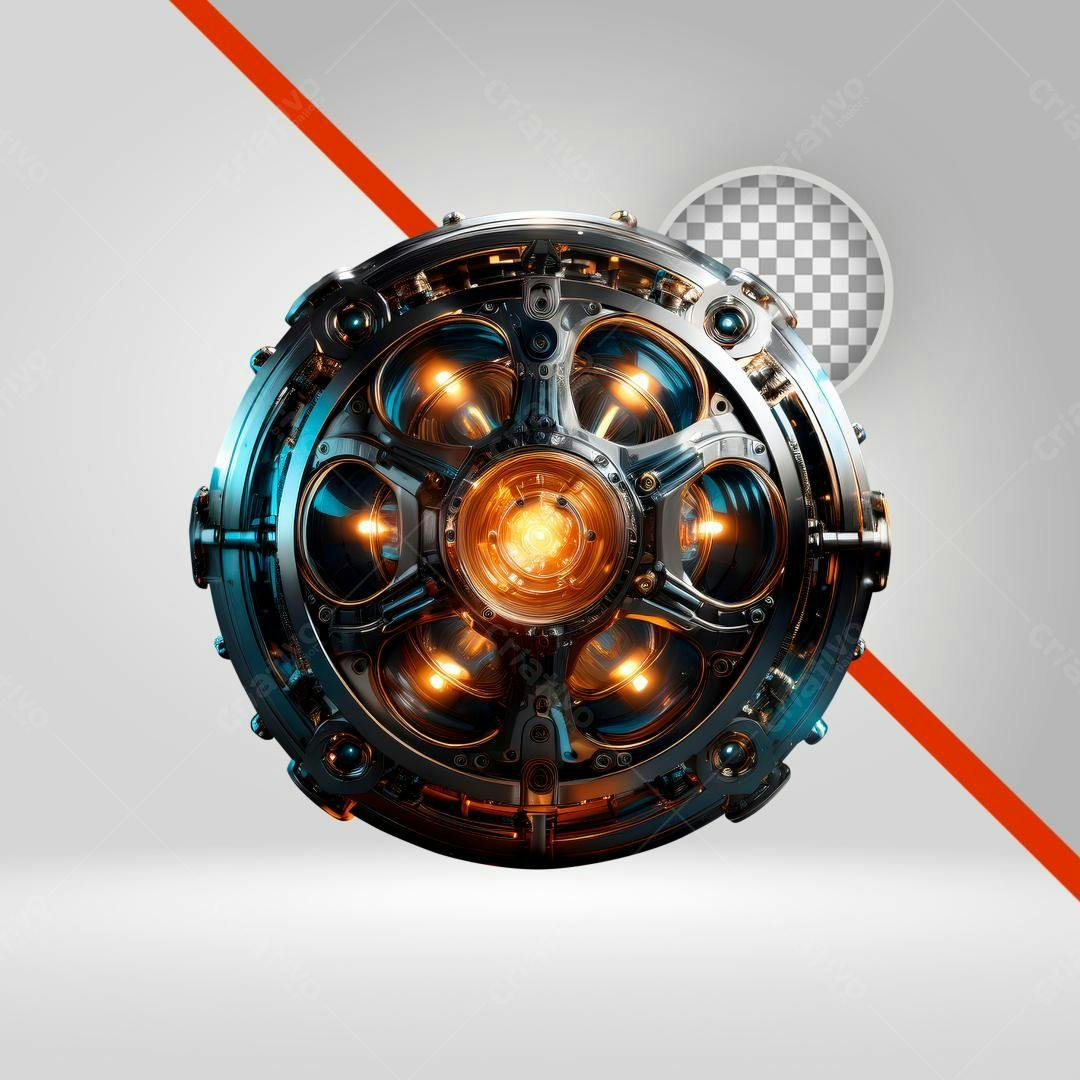 Ícone tecnologia futurista PNG com fundo transparente