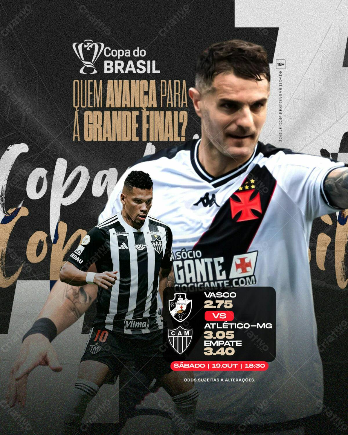 Flyer Copa do Brasil PSD Editável