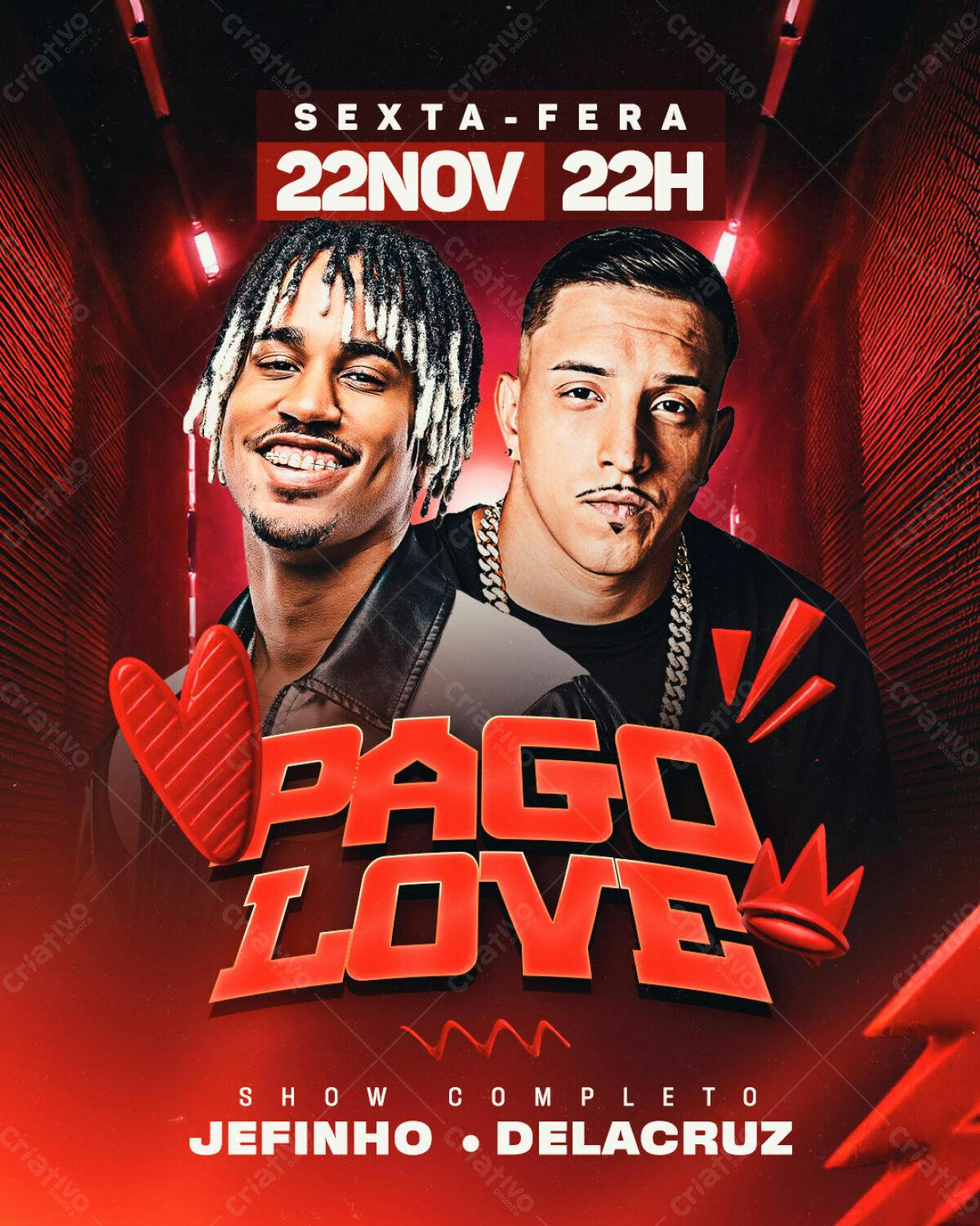 Flyer Festa Pagode PSD Editável