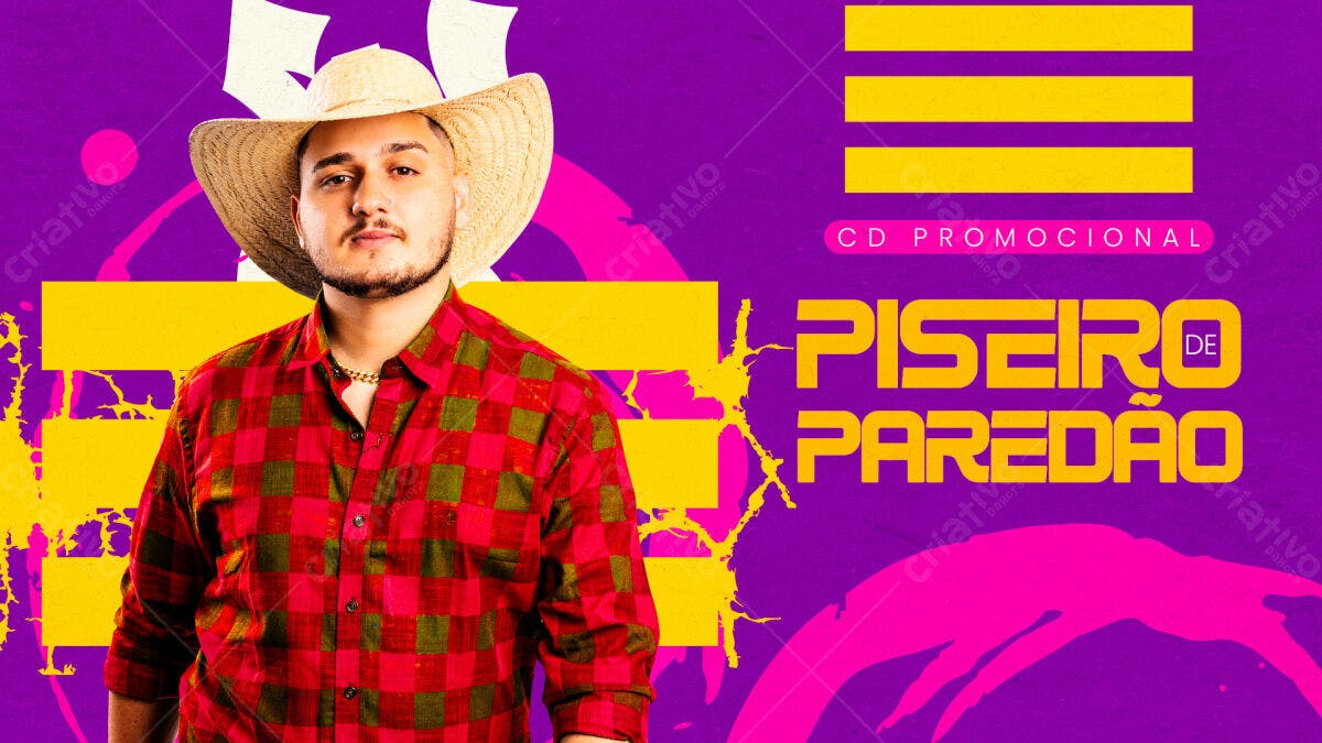 CD Promocional Piseiro de Paredão PSD Editável