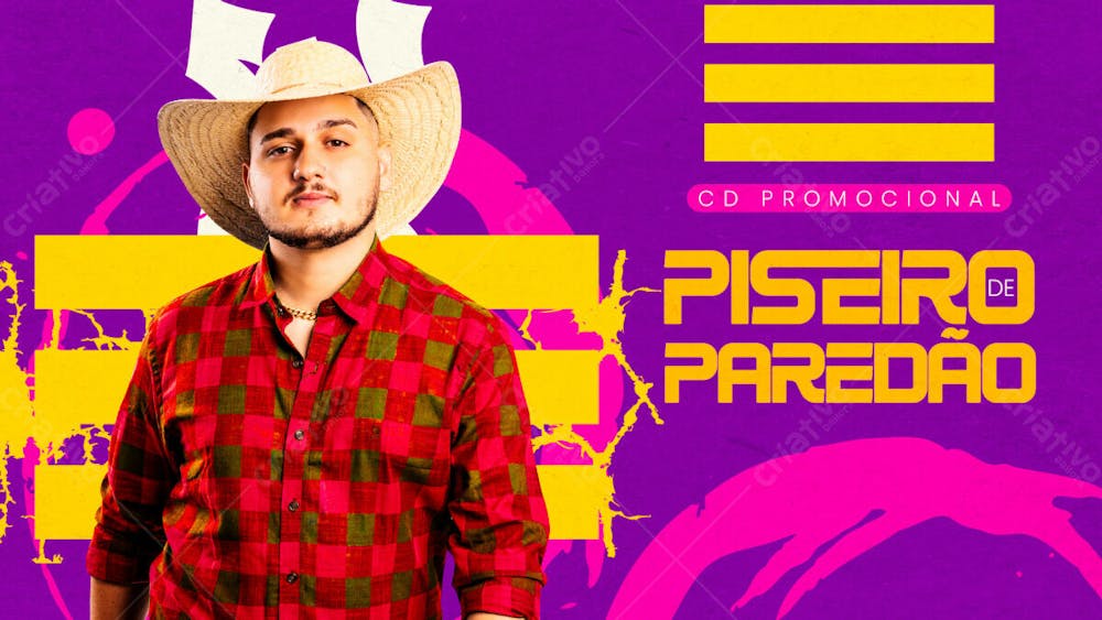 Capa Youtube Cd Promocional Biu Piseiro De Paredão Psd Editavel