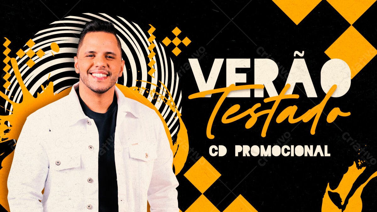 Flyer Verão para CD Promocional PSD Editável