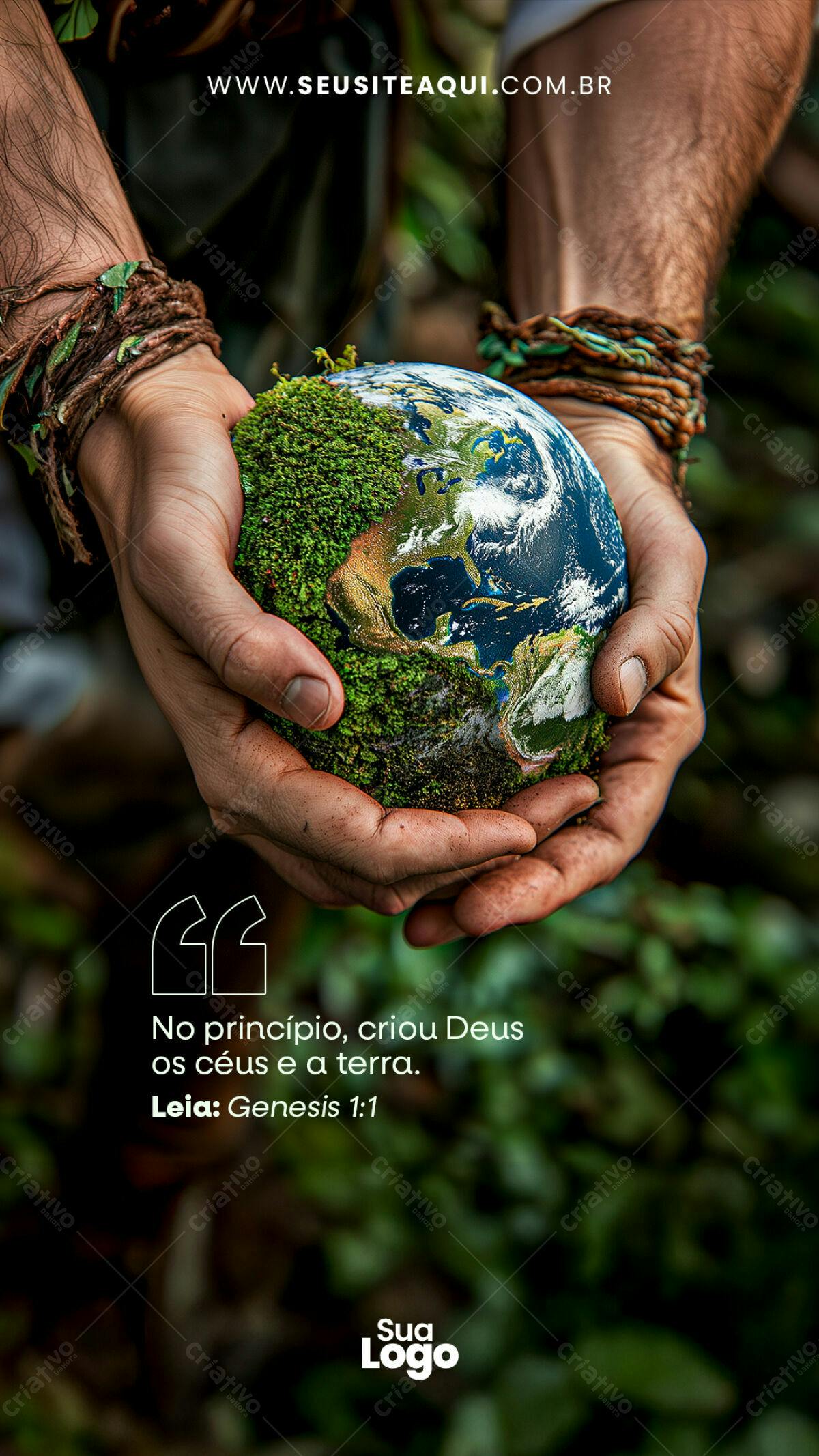 Flyer Dia da Terra PSD Editável
