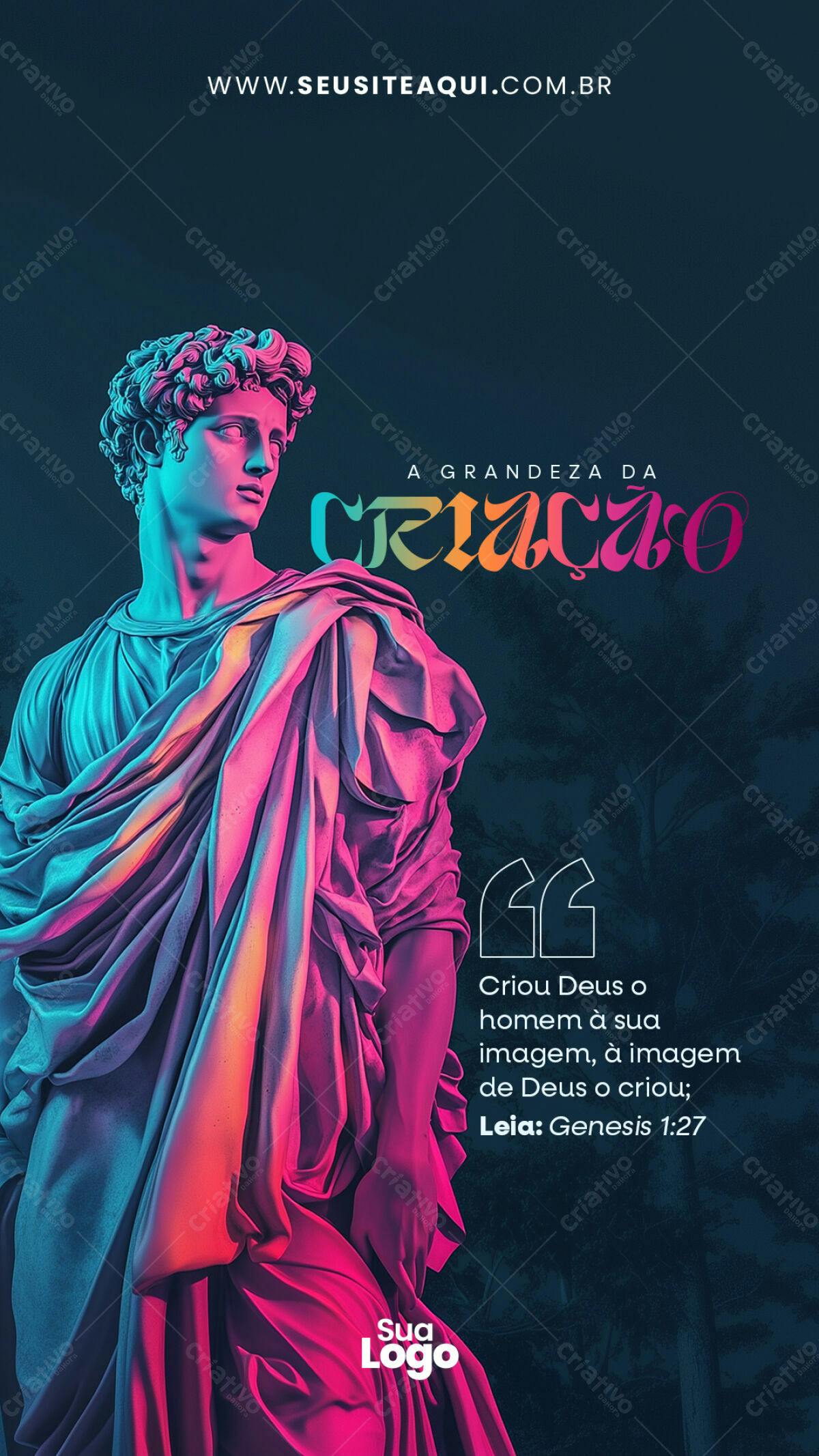 Flyer para Tema Religioso PSD Editável