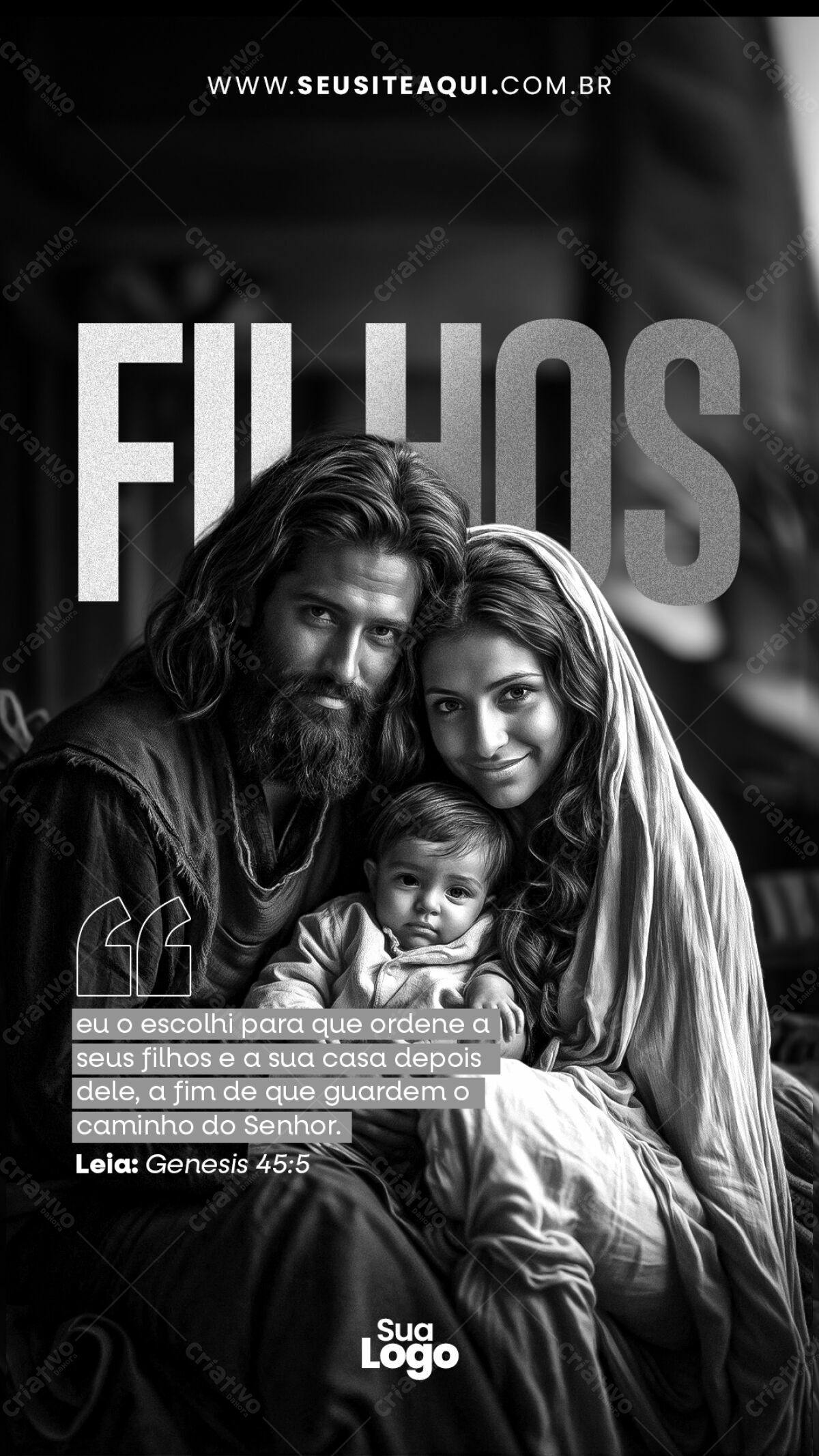 Post para Dia da Família PSD Editável