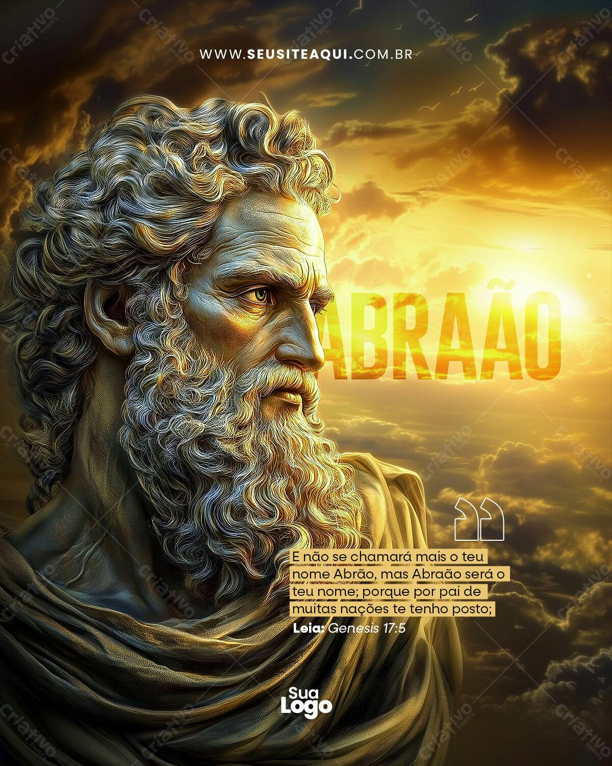 Post para Redes Sociais - Abraão PSD Editável