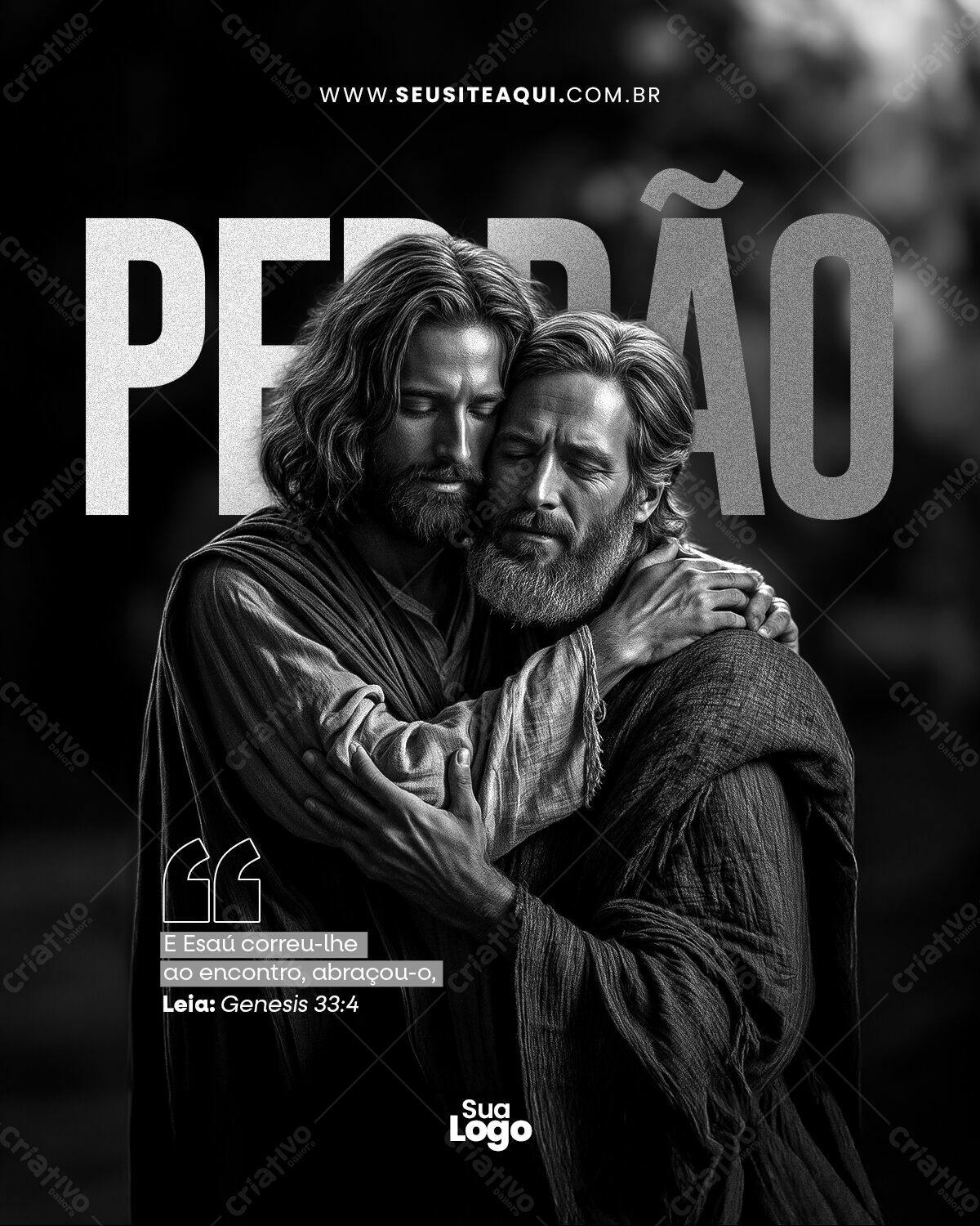 Post para Redes Sociais Perdão PSD Editável