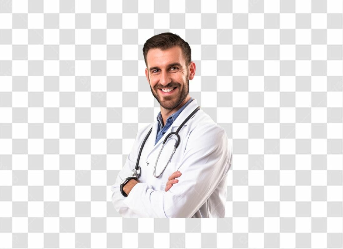 Icone Médico Sorrindo PNG com fundo transparente