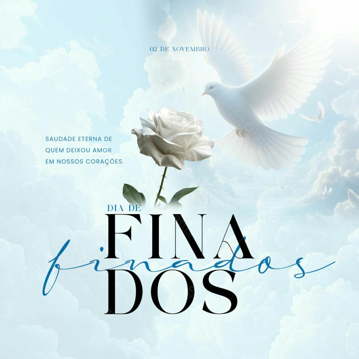 Flyer Dia de Finados PSD Editável