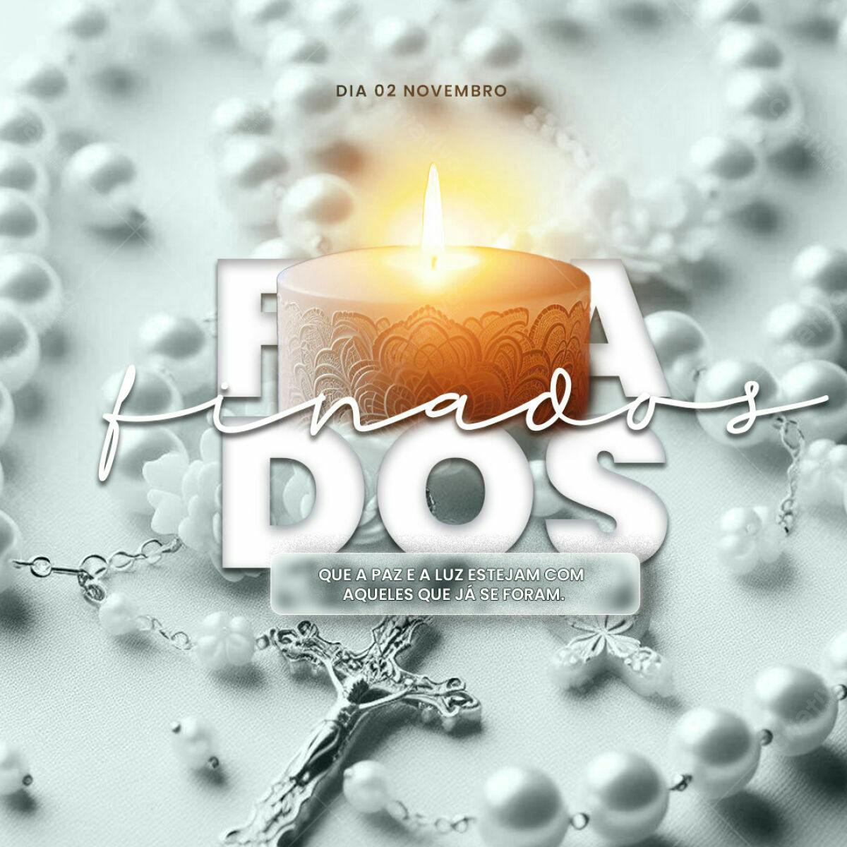Flyer Dia de Finados PSD Editável