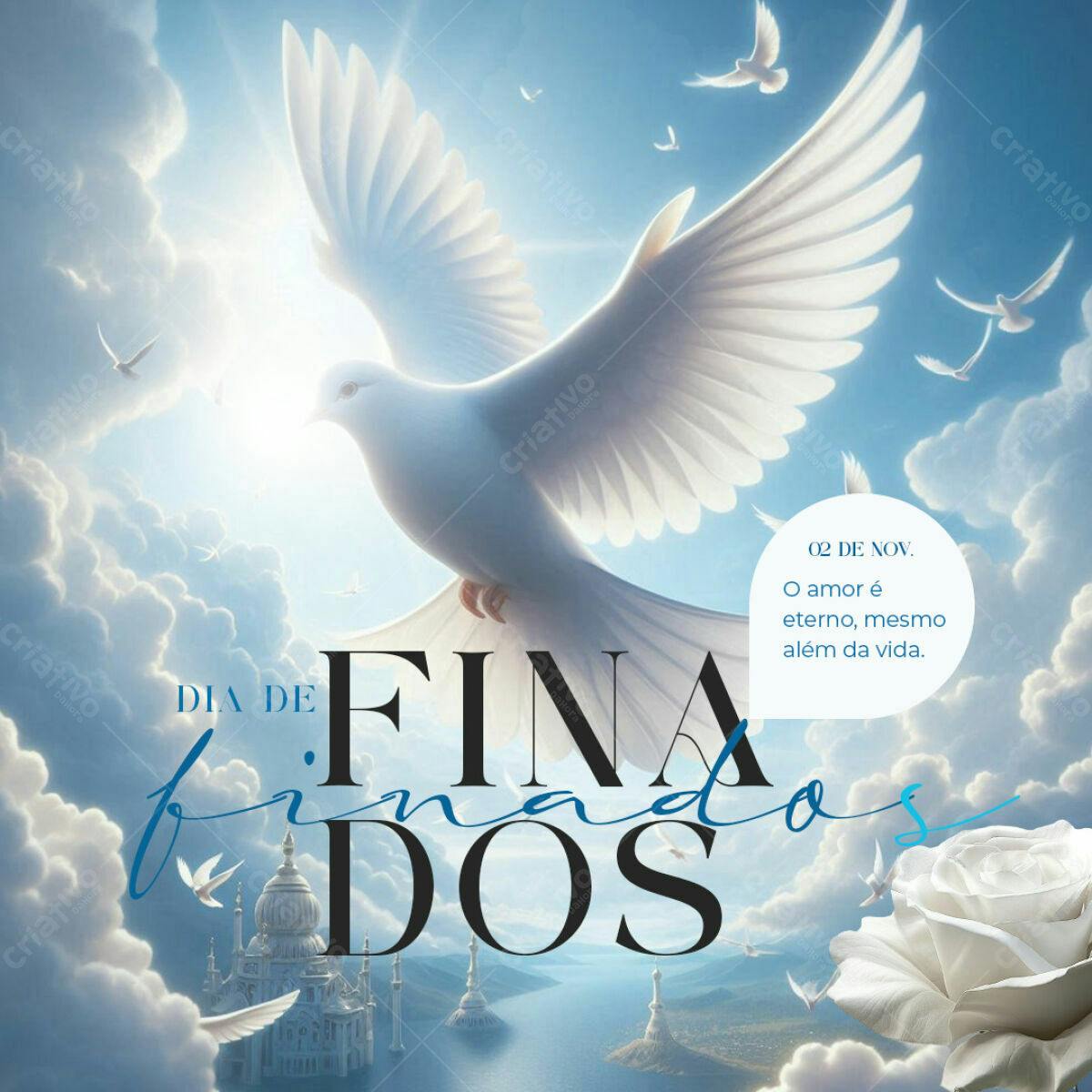Flyer Dia de Finados PSD Editável