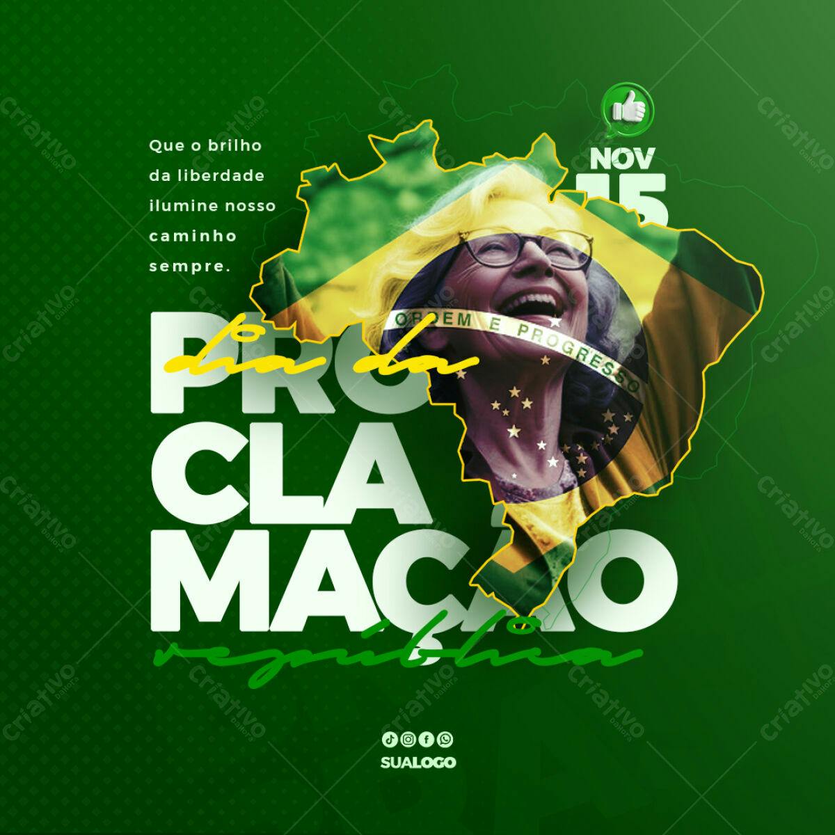 Flyer Proclamação da República PSD Editável