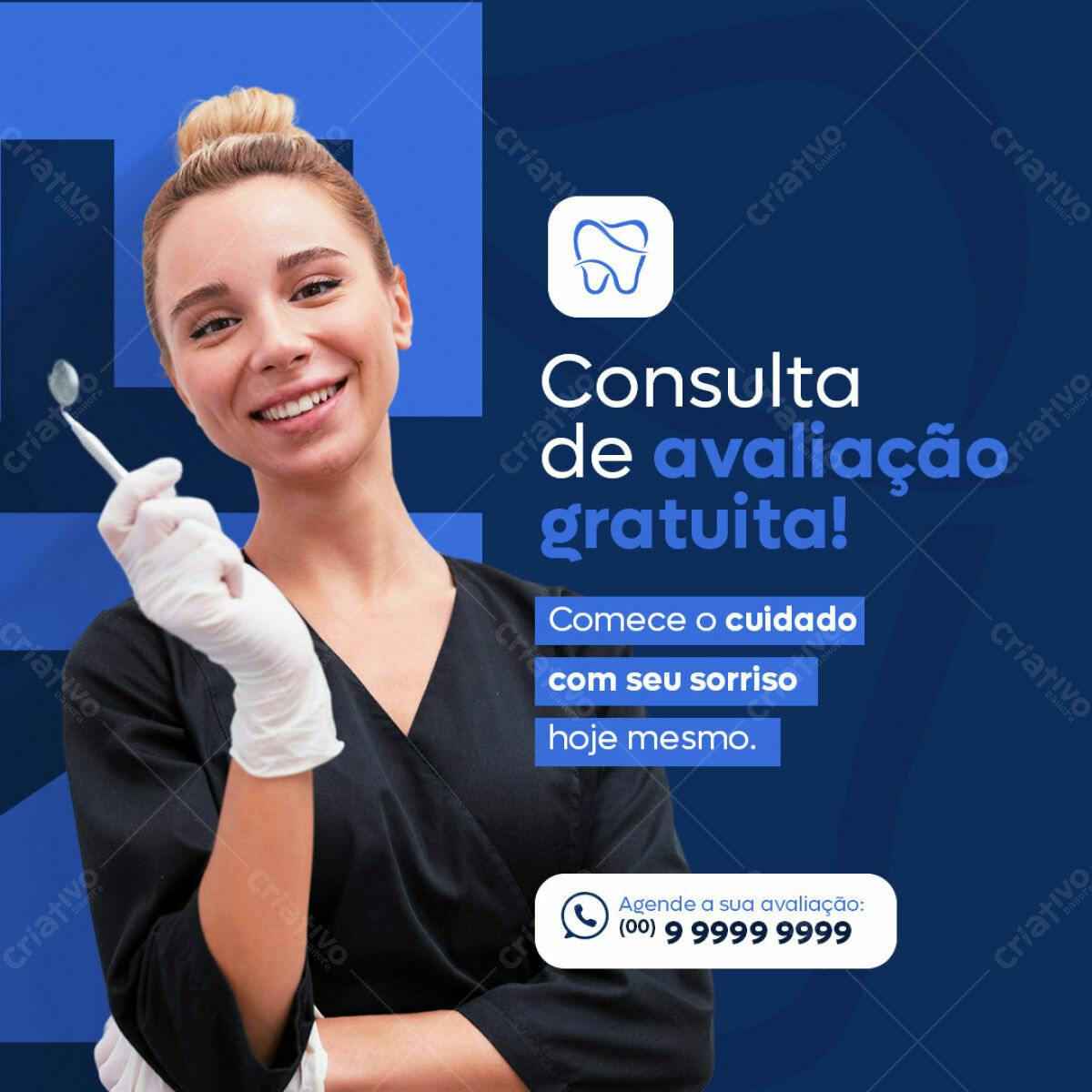 Post para Consultório Odontológico PSD Editável