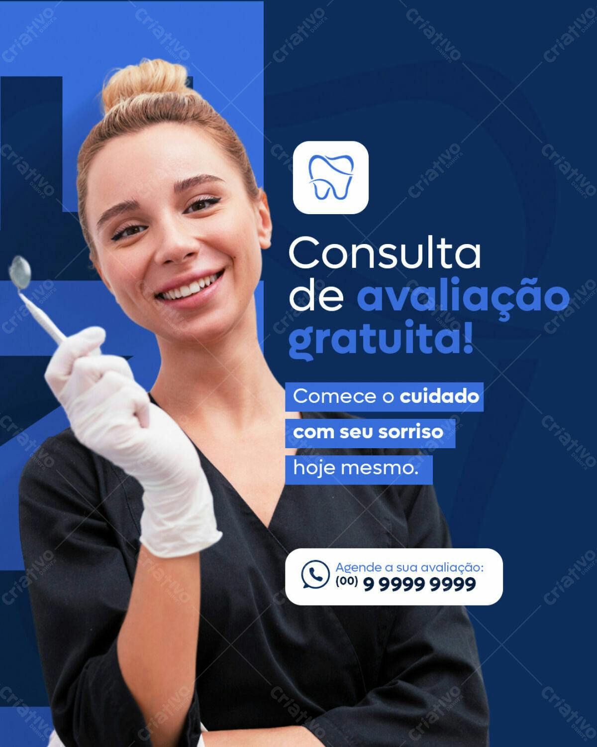 Post para Consultório Odontológico PSD Editável