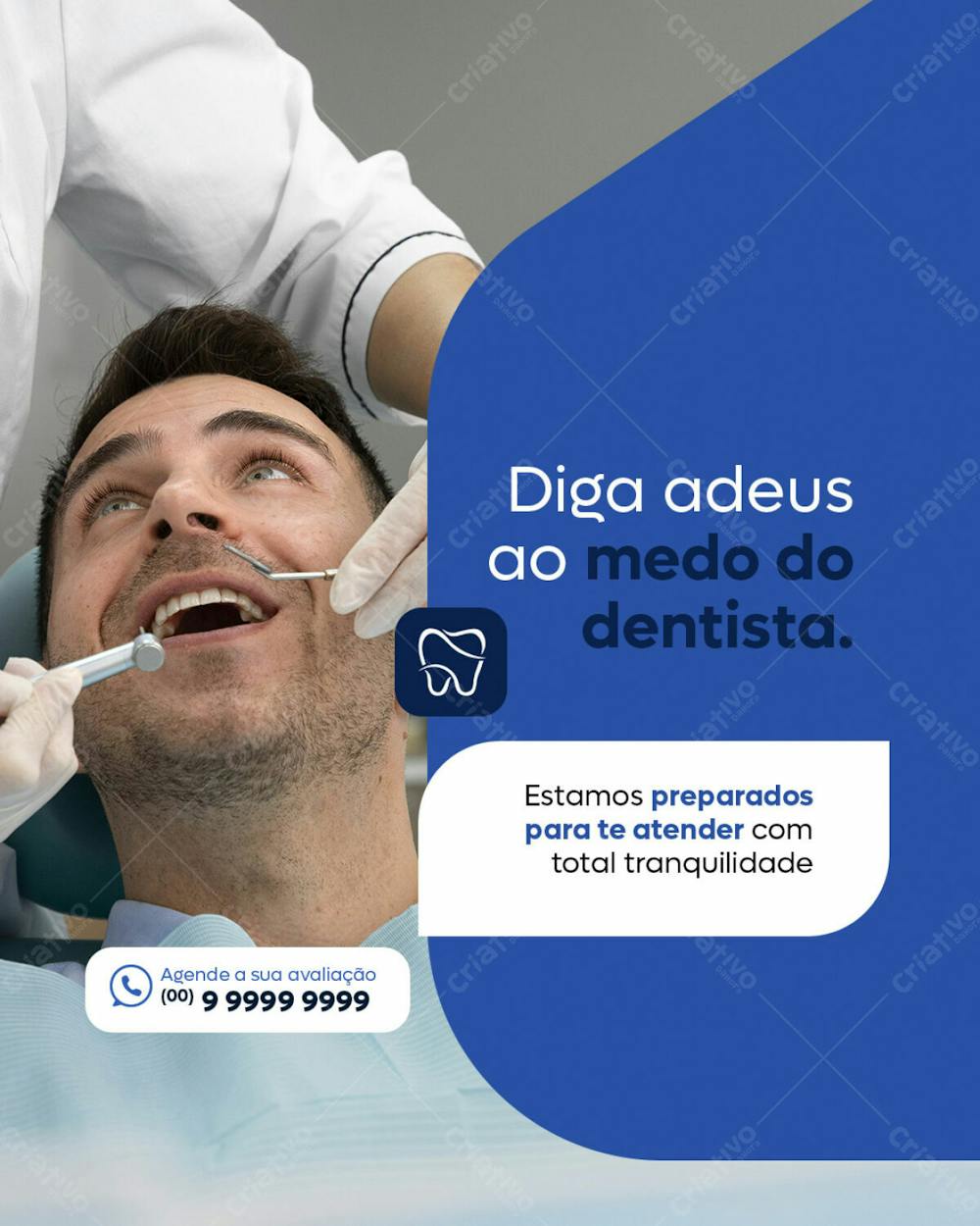 Dentista Medo Social Media Feed Psd Editável