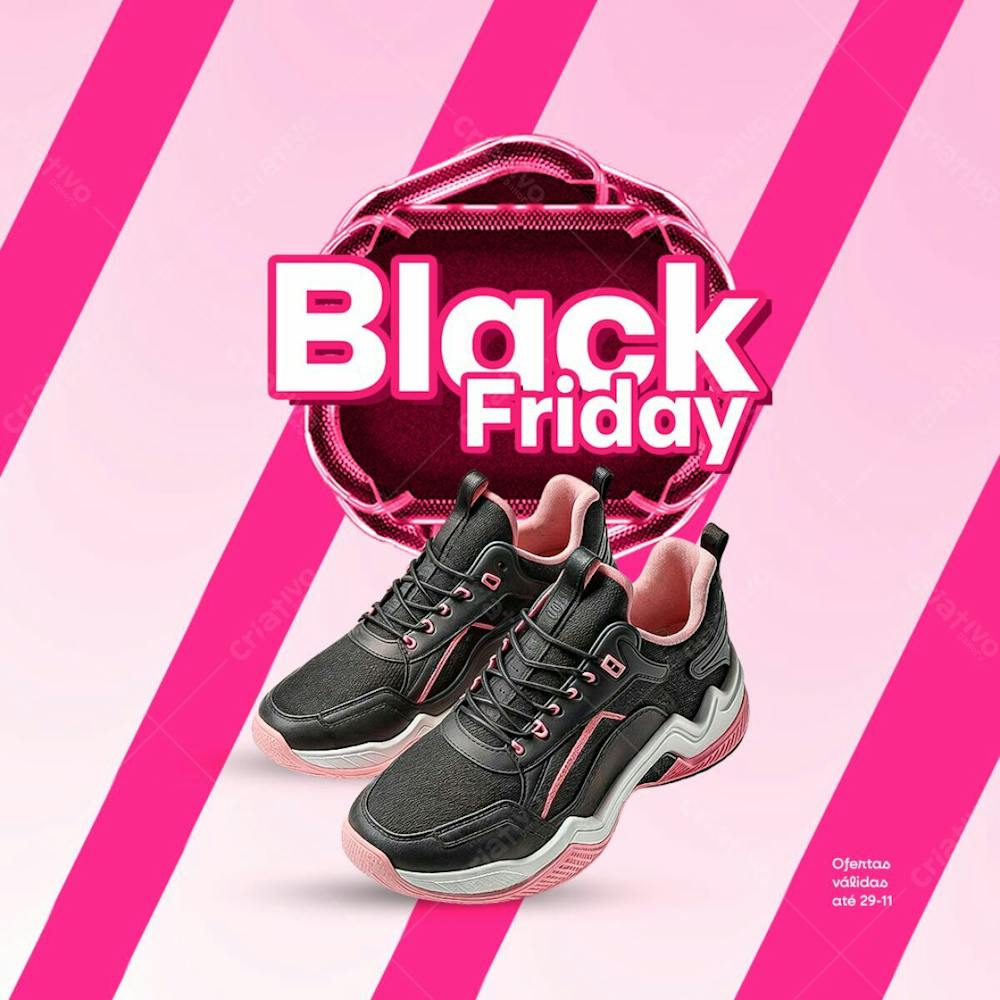 Black Friday Psd Editável Black Friday Calçados