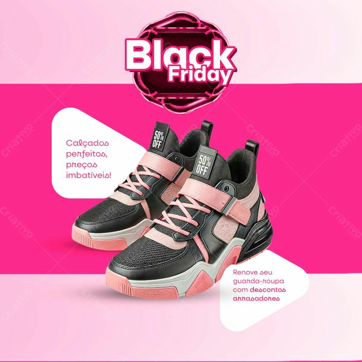 Banner Black Friday Calçados PSD Editável