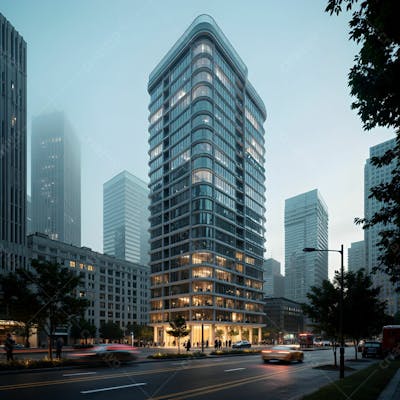 Imagem De Edifício Realista Para Composição