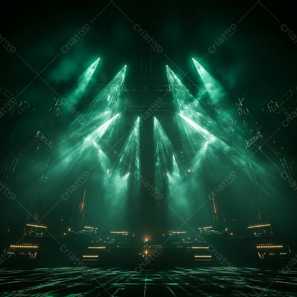 Imagem De Palco De Show Futurista Para Composição