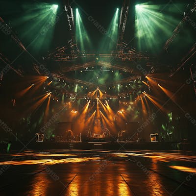 Imagem De Palco De Show Futurista Para Composição